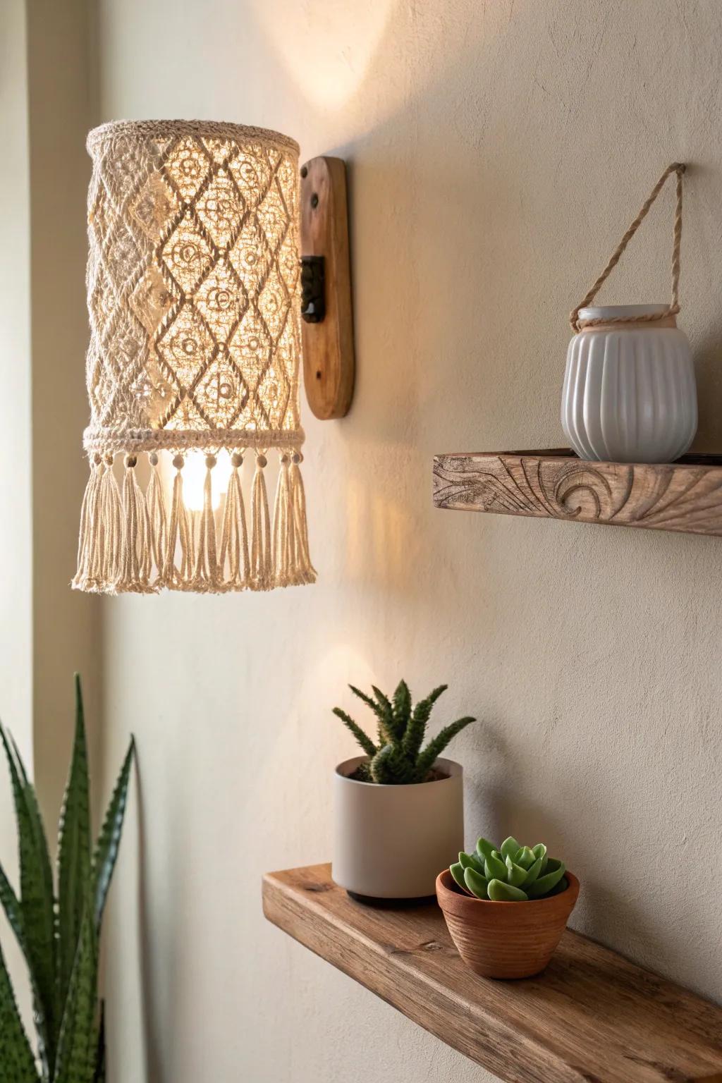 Elevate your small room with chic wall-mounted lighting that saves space and adds a touch of elegance. #ScandiBoho #WallSconce #CozyNook