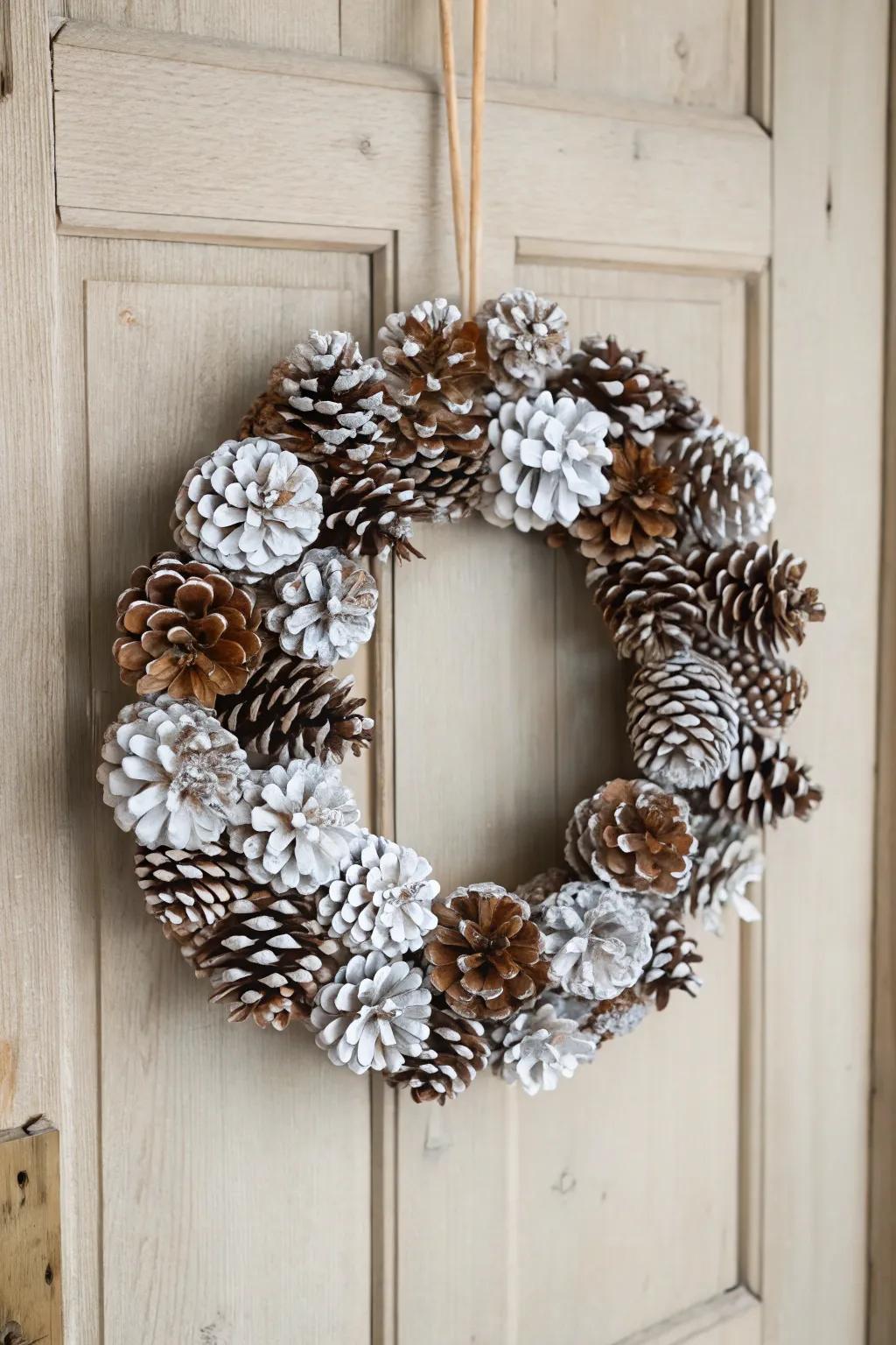 Welcome winter with a touch of crafted elegance â¨ð² #WinterWreath #ScandiBoho