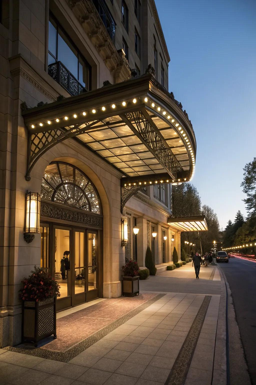 Lighting seamlessly integrated into the architectural design.