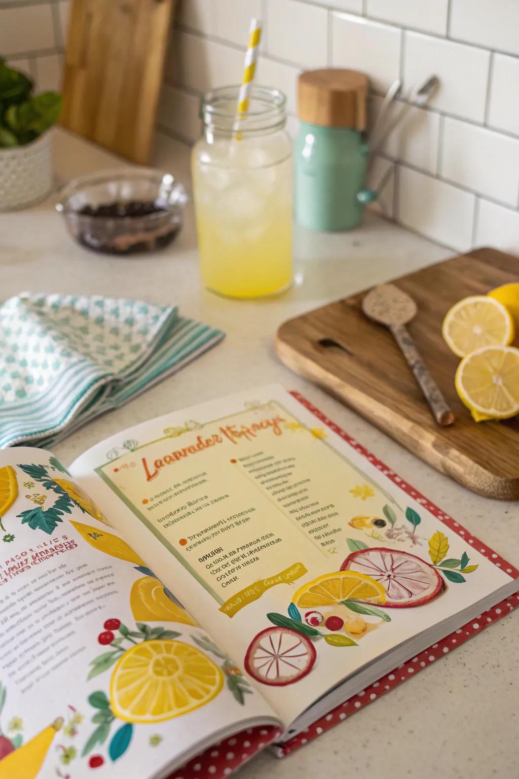 A delightful recipe book for lemonade enthusiasts.