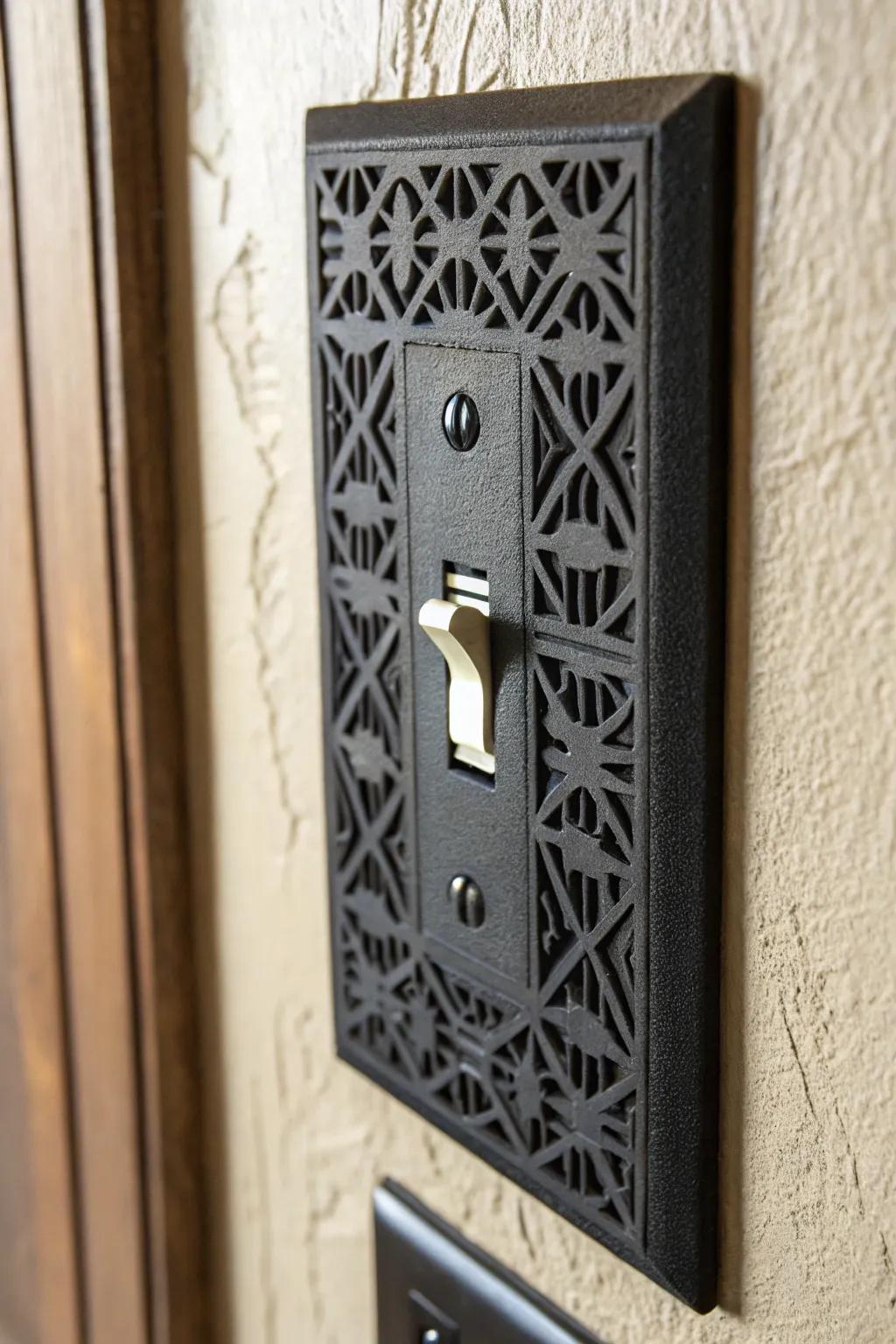 Elevate your space with a touch of craftsmanship: stylish 3D-printed light switch covers.