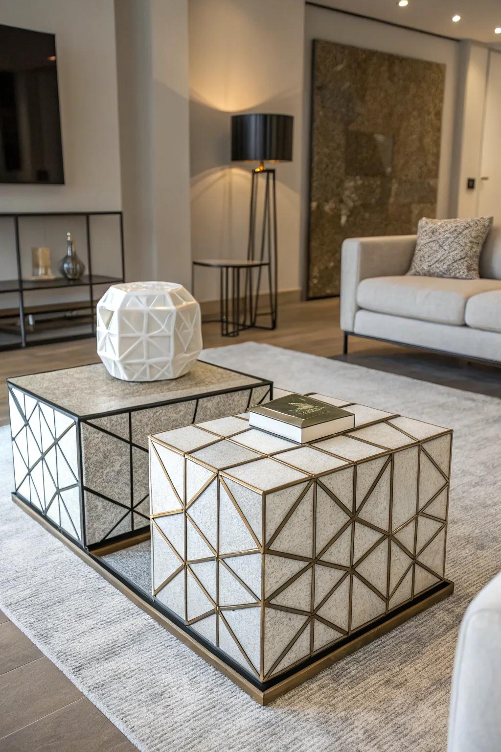 Geometric cubes offer a modern and flexible alternative.