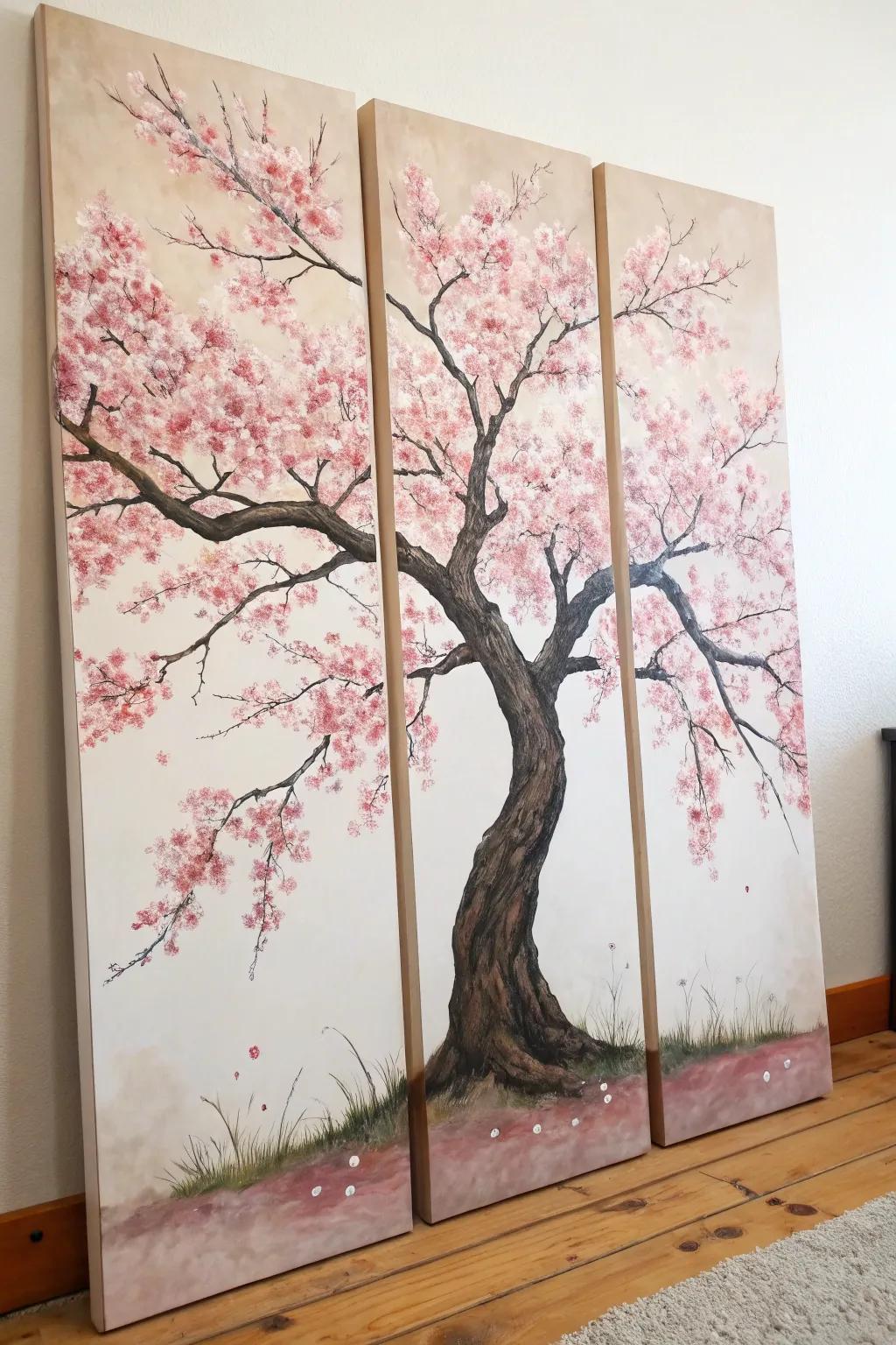 Embrace the magic of nature with this stunning Tree of Life triptych, where each canvas tells a story of serene beauty and timeless craftsmanship.