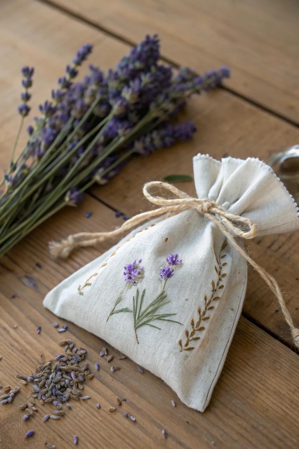 Handcrafted Lavender Sachets: A Touch of Serenity for Her Everyday Moments.