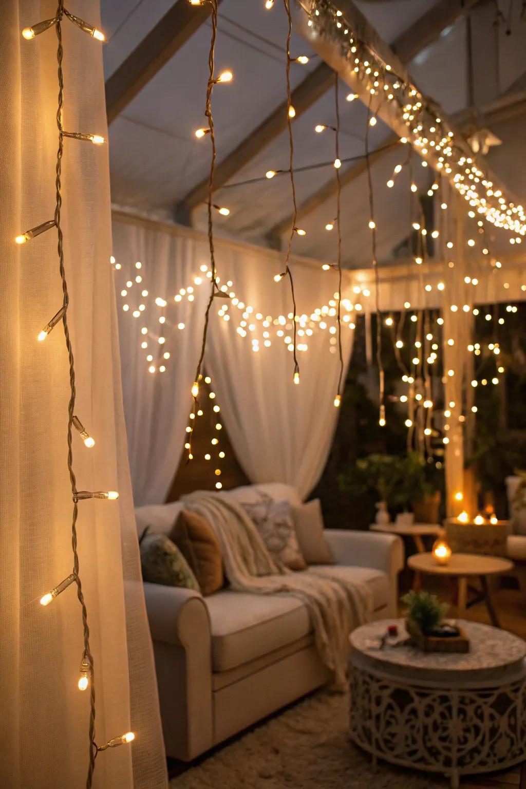 String lights add a touch of magic to any space.