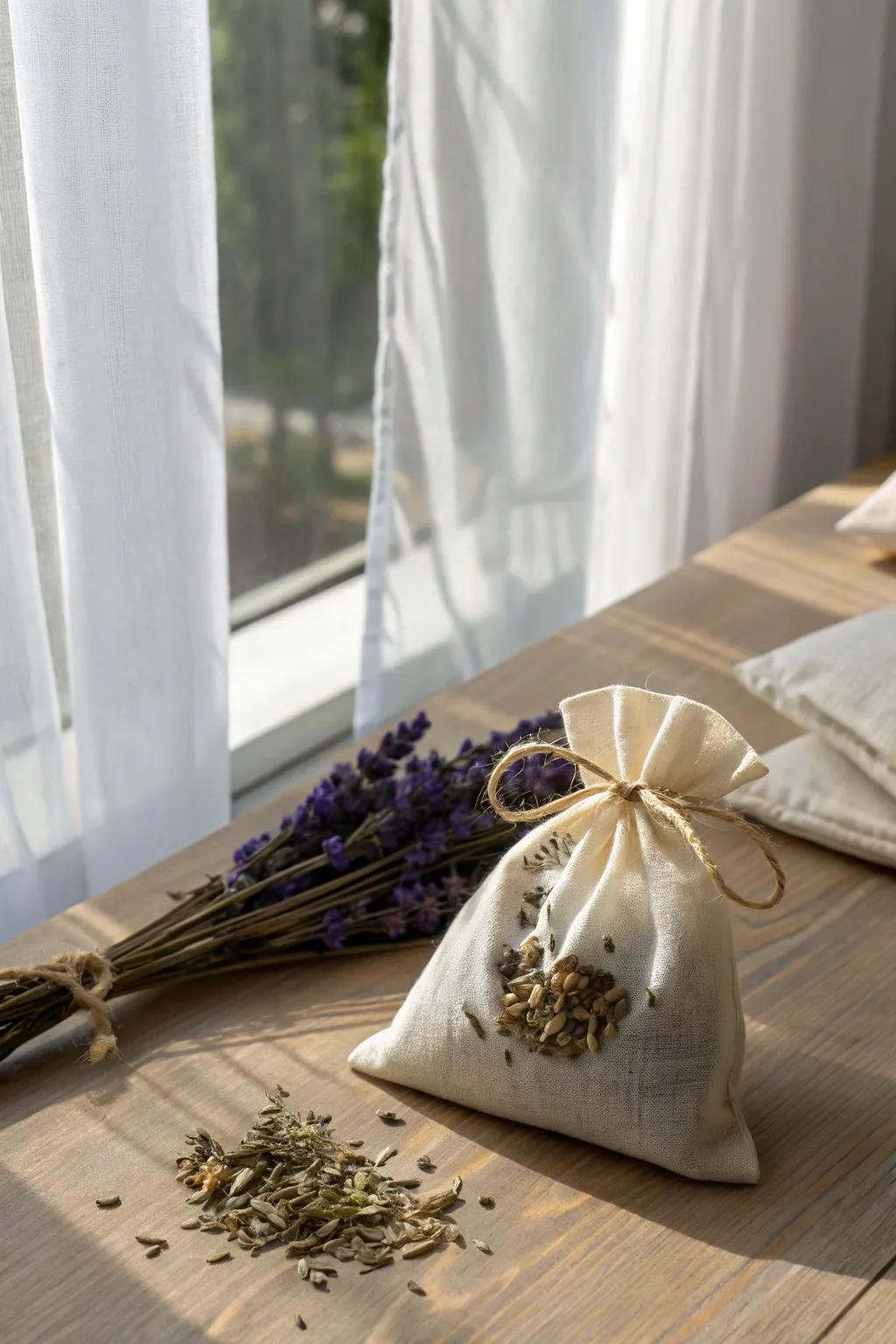 Capture the essence of your tea party with these elegant scent sachets, a perfect blend of minimalist style and natural beauty.