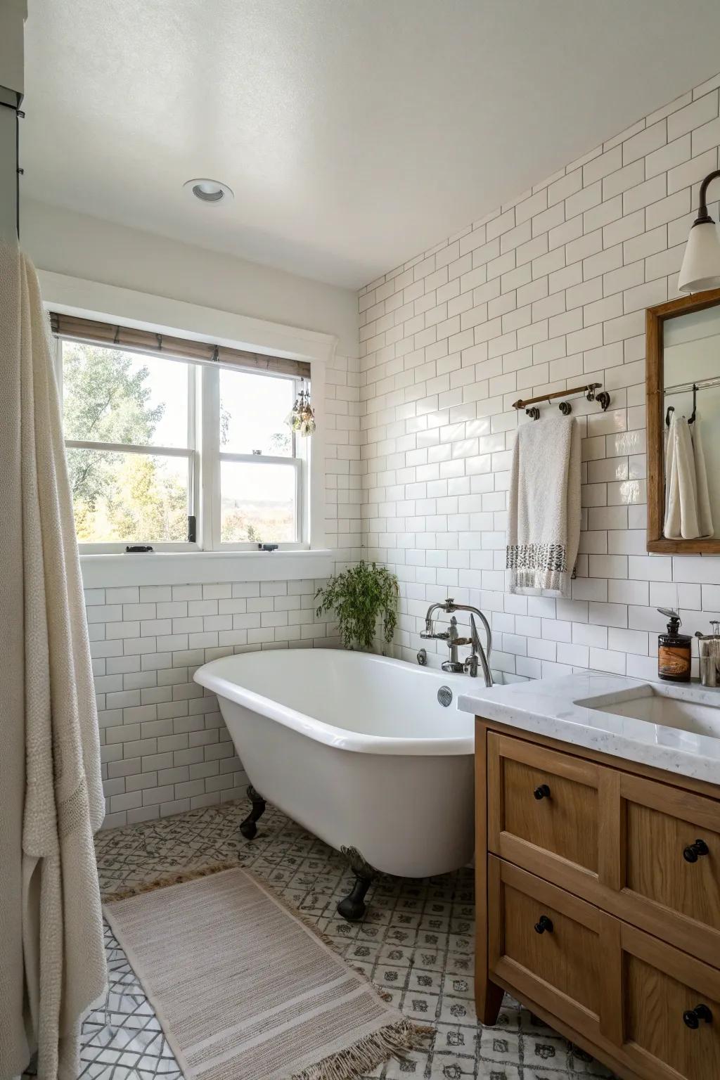 A minimalist design fosters calm and order.