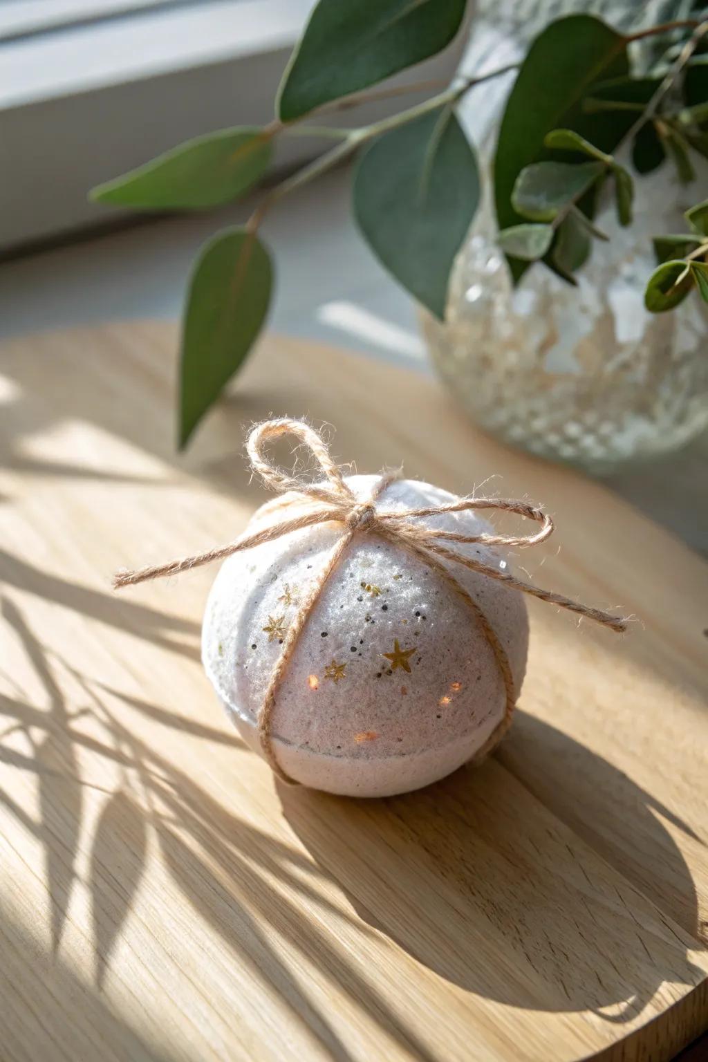 Sparkle and simplicity: Discover the art of glittering glam packaging for your bath bombs.