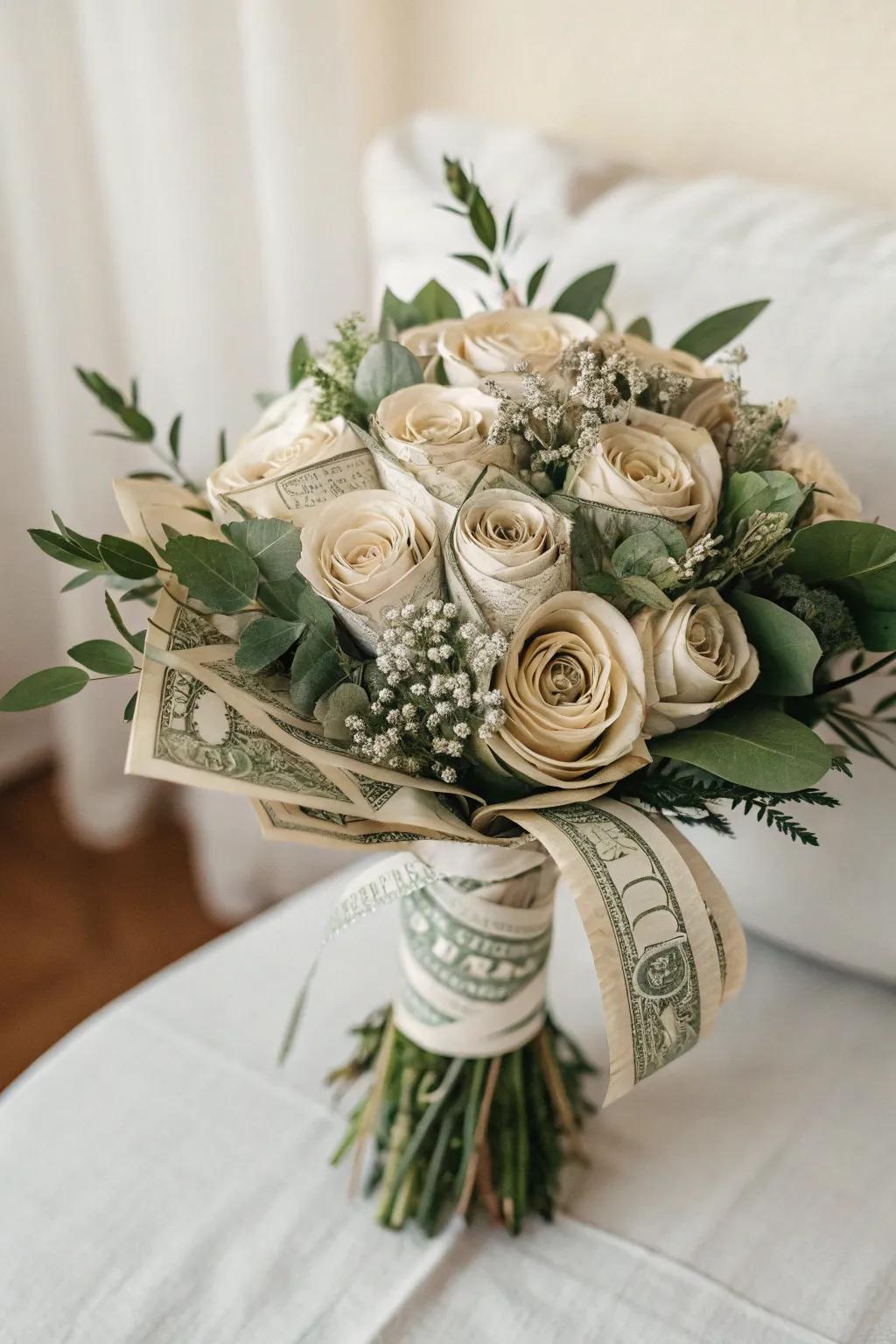 Elevate your gift-giving with a stunning money bouquet, where elegance meets creativity.