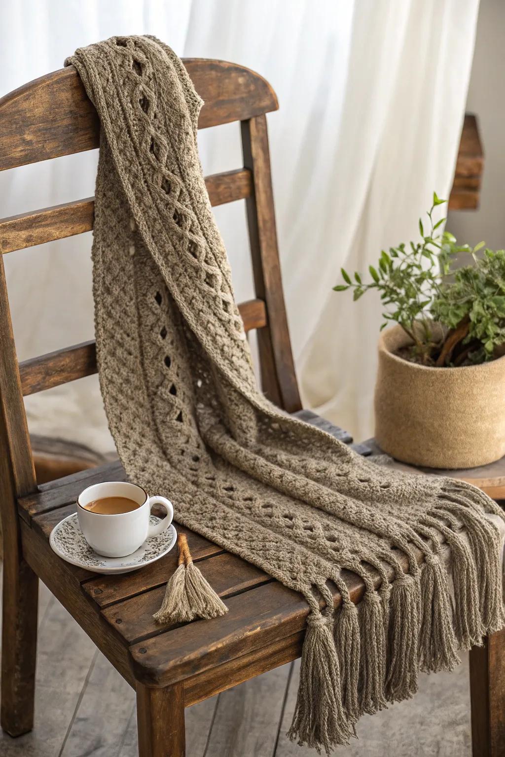 Wrap your friendship in warmth with a hand-knitted scarf, crafted with love and care.