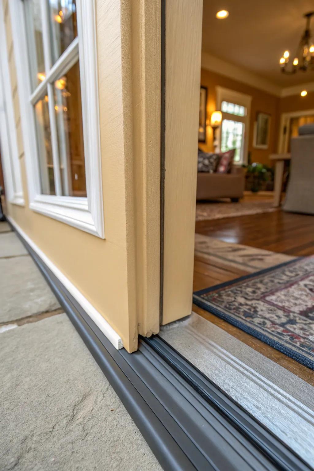 Weatherproofing strips seal in the warmth.