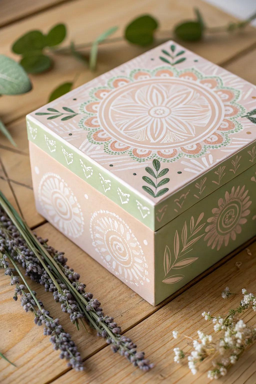 Transform a simple box into a bespoke gift with artistic flair and minimalist elegance.