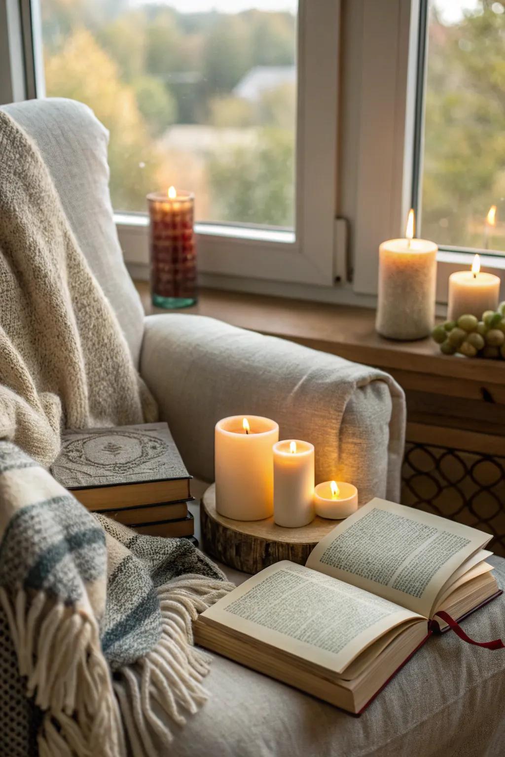 Handcrafted candles for a touch of peace and tranquility.