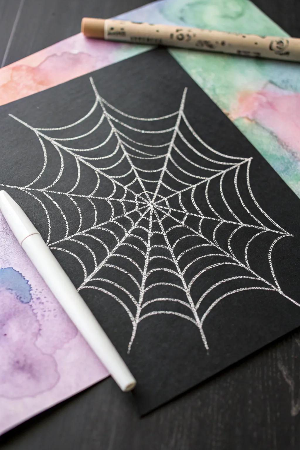 Discover the magic of baby-crafted spider web art!