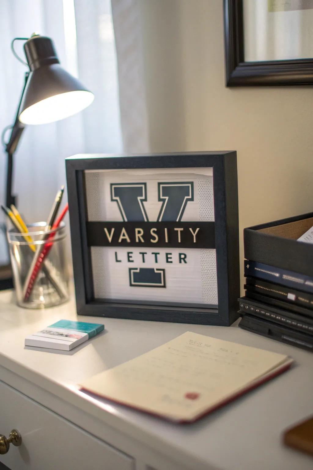 Adding a personal touch with an engraved nameplate.