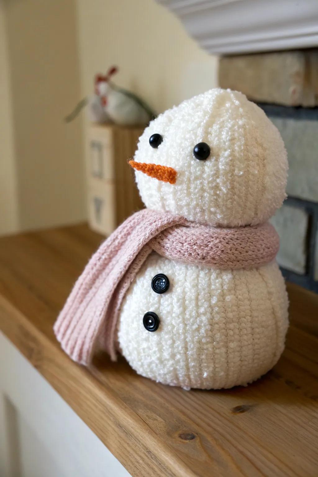 Embrace the charm of winter with your own handmade sock snowman, a delightful blend of simplicity and personal touch.