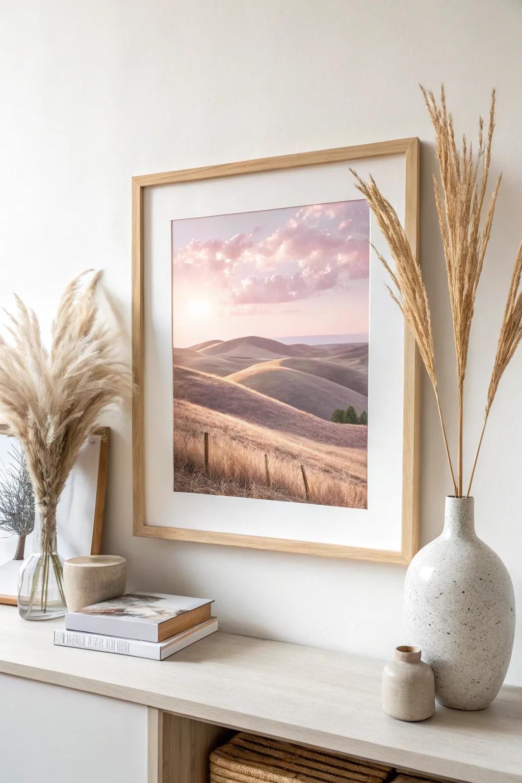 Discover the serene beauty of textured pastel landscapesâwhere simplicity meets craftsmanship.