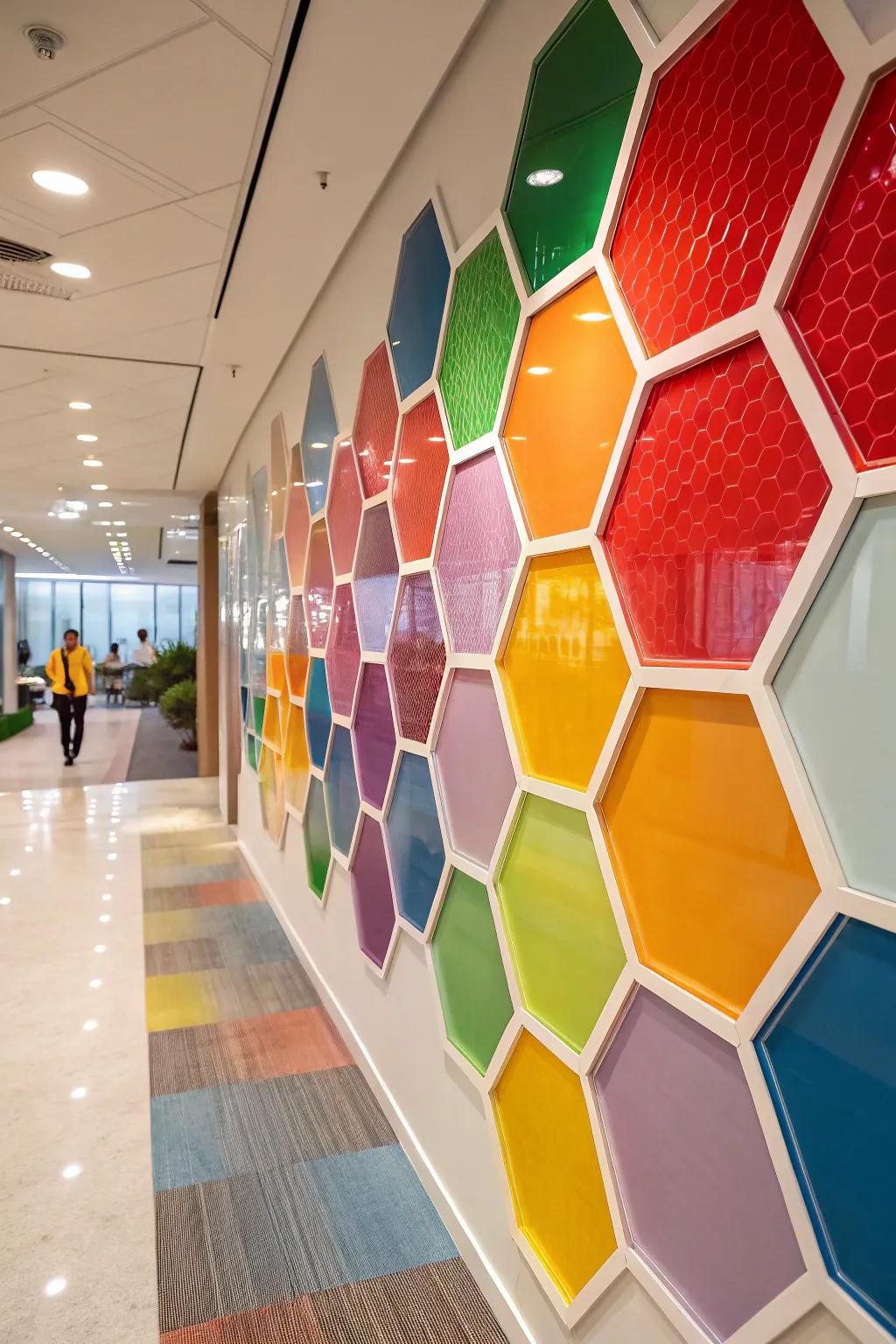 Brighten your walls with striking plexiglass panels.