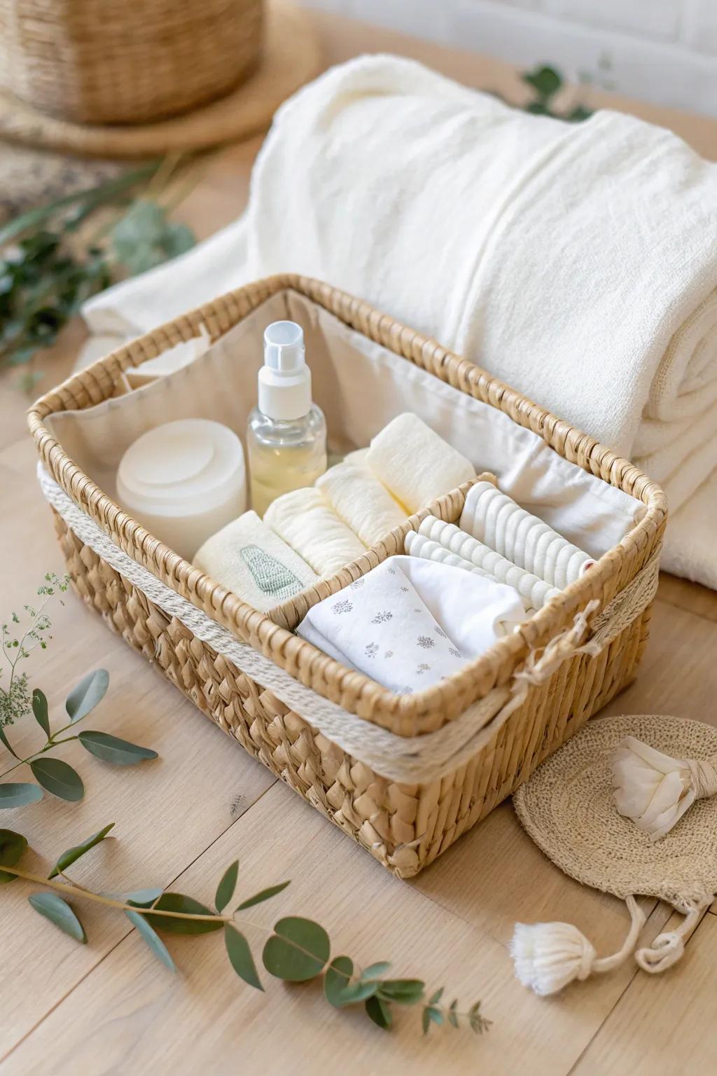 Essential on-the-go comfort for new parents: A stylish portable diaper station!