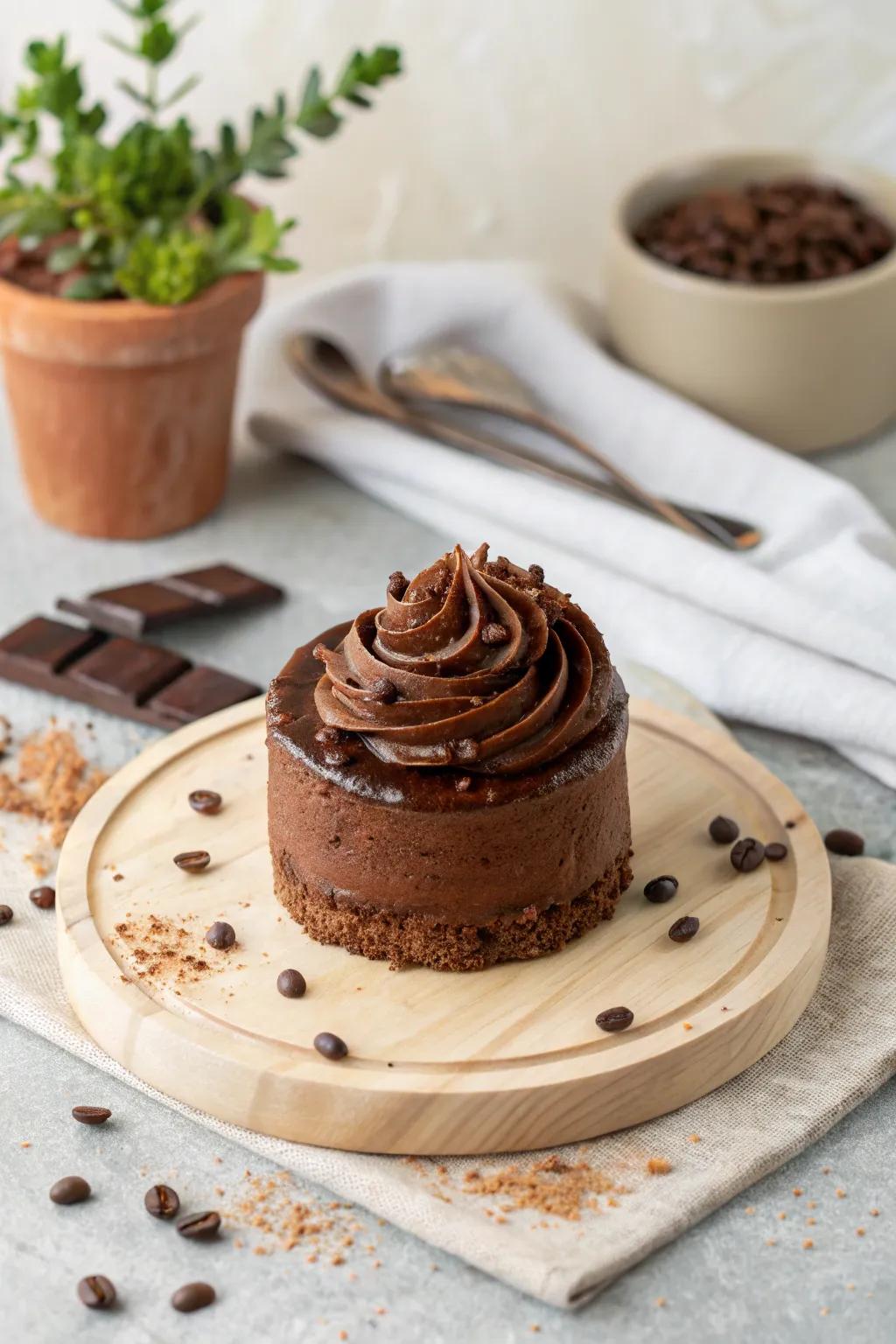 Indulge Mom with a mini chocolate masterpiece, where simplicity meets rich flavor. #MothersDayDelight