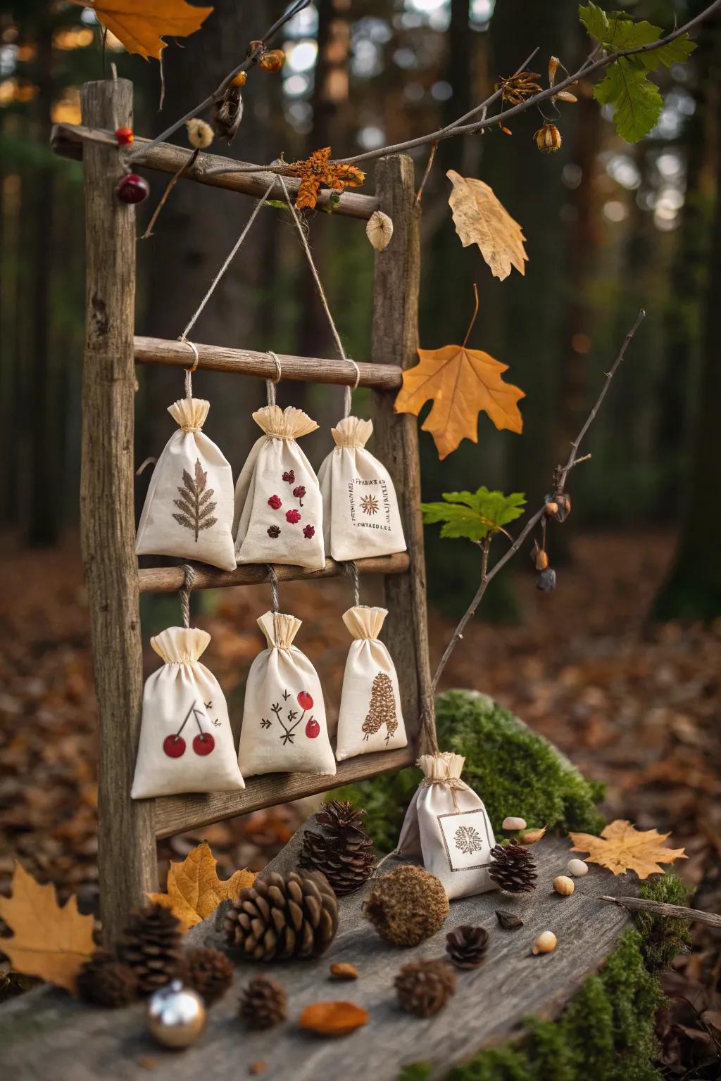 A woodland advent calendar keeps the holiday spirit alive.