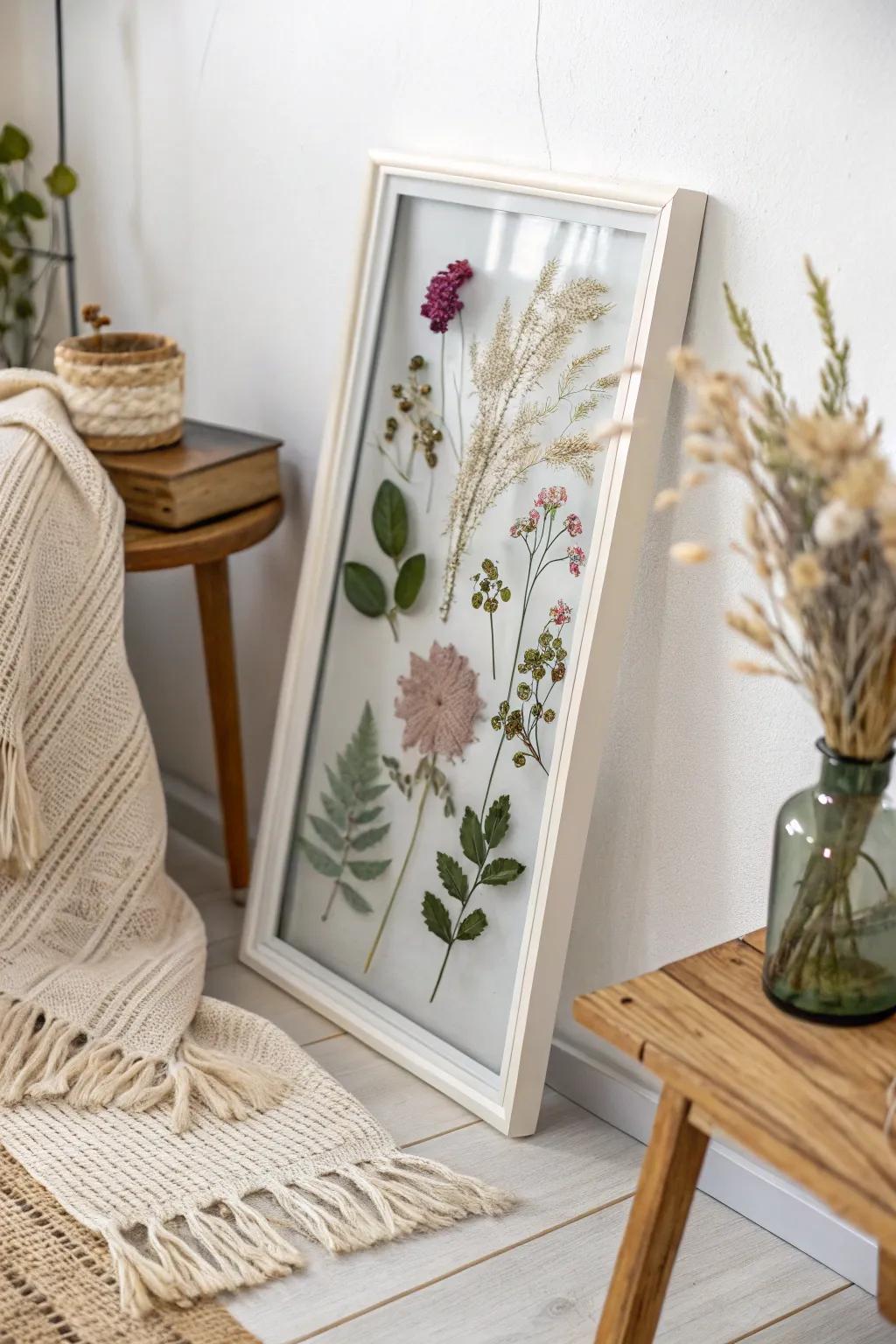 Bring nature indoors with timeless pressed flower keepsakes.
