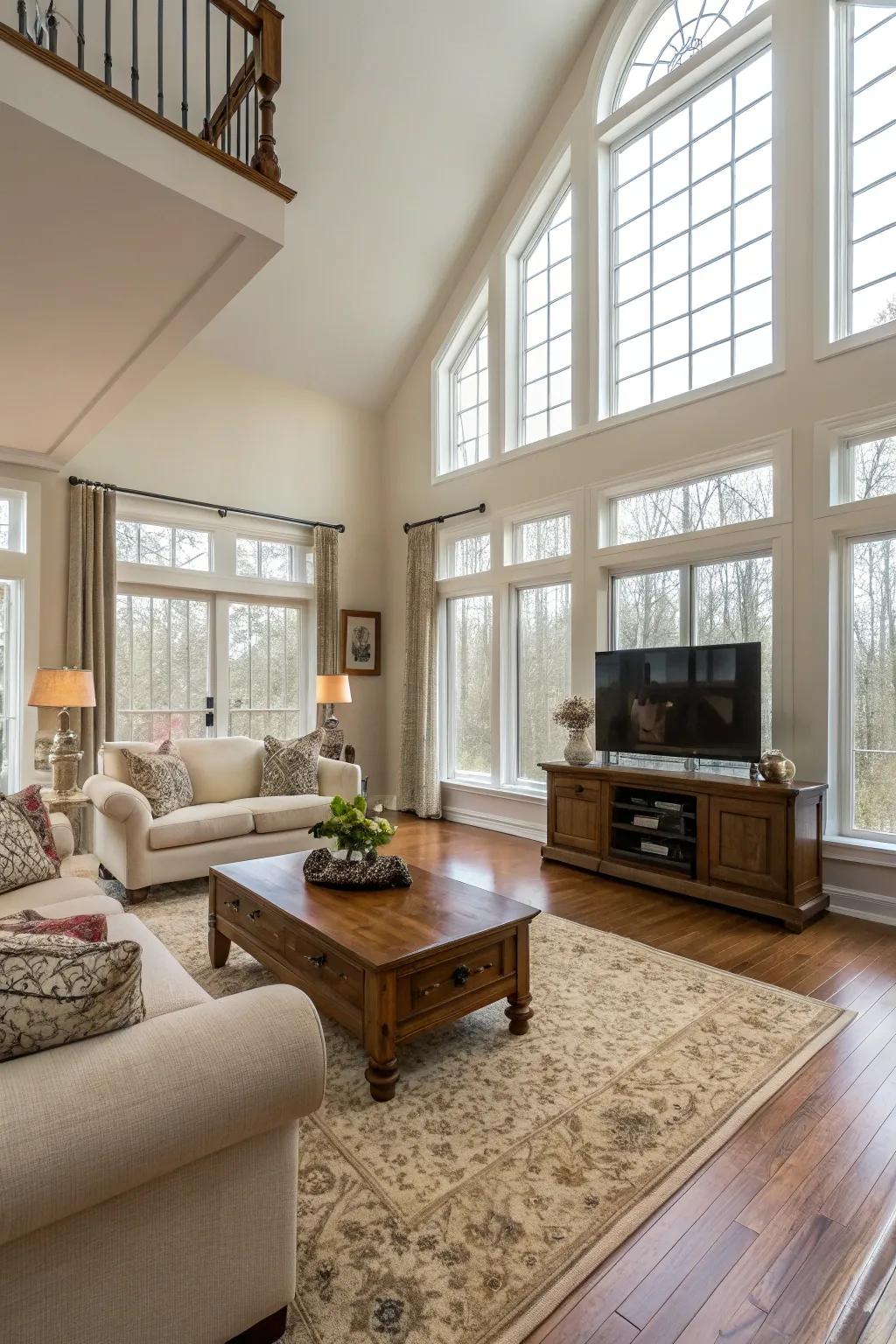 An open space enhances flow and creates a sense of spaciousness.