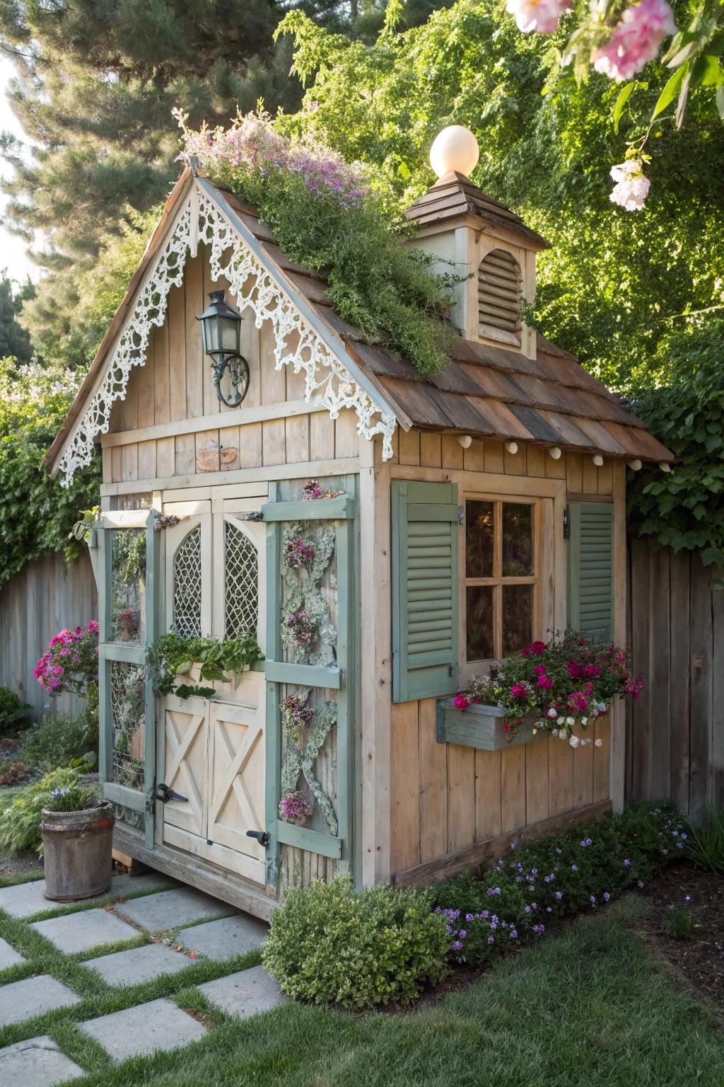 Craftsmanship meets charm: A storybook cottage coop nestled in nature.