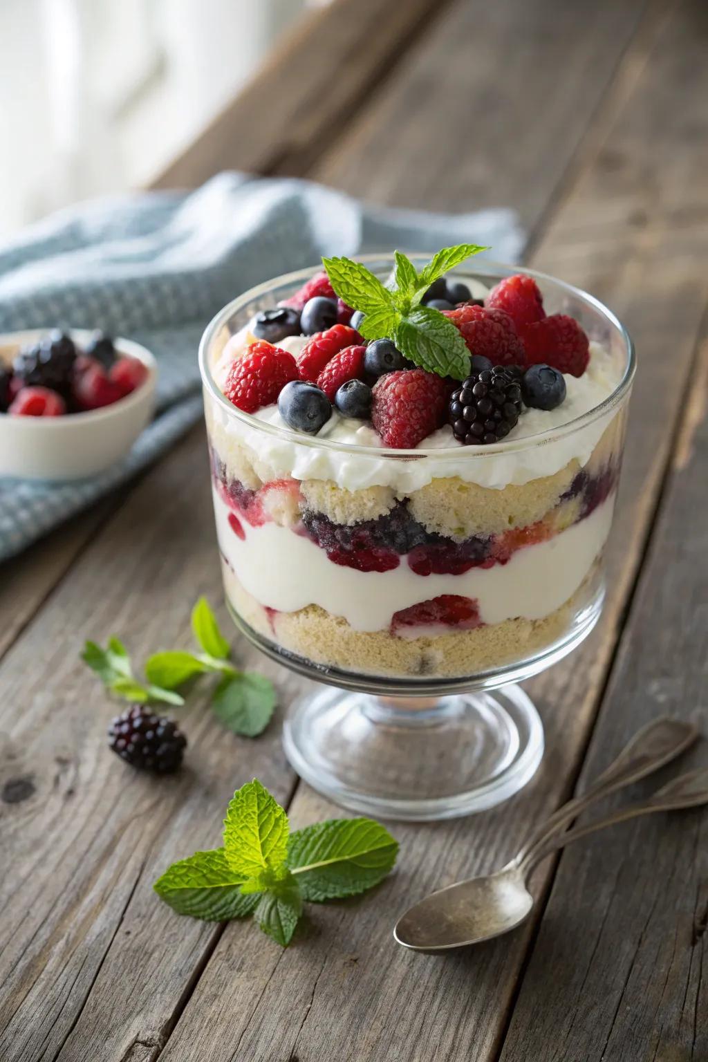 Elevate Mother's Day with a charming mini trifle, where simplicity meets elegance. ð°â¨