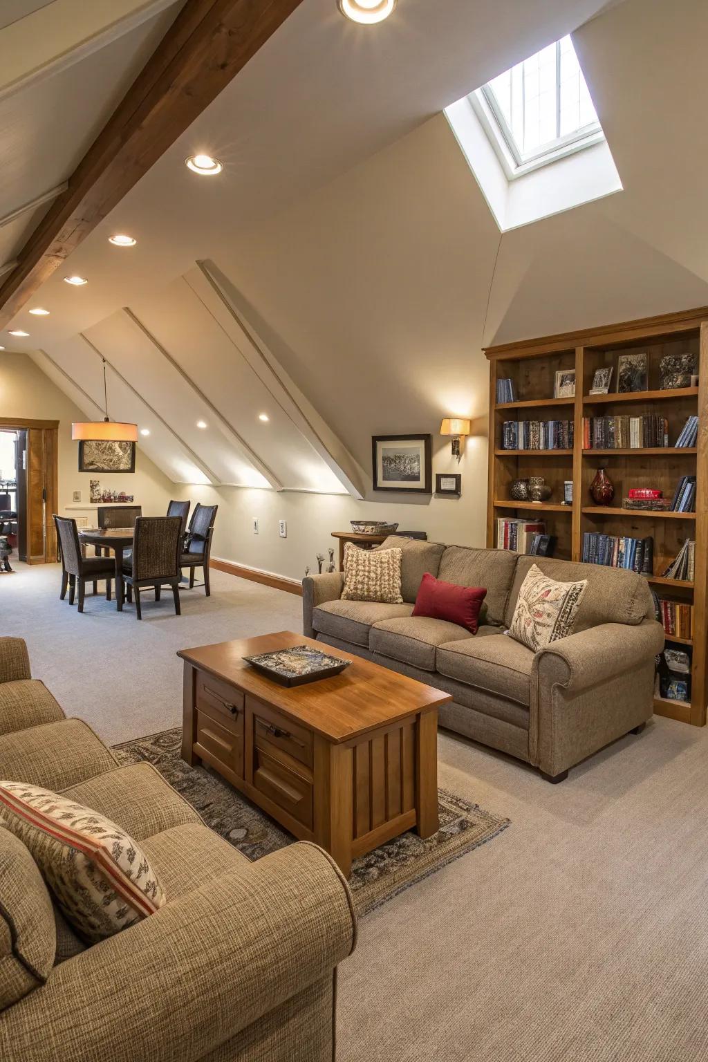 Enhance flow with an open concept living area.