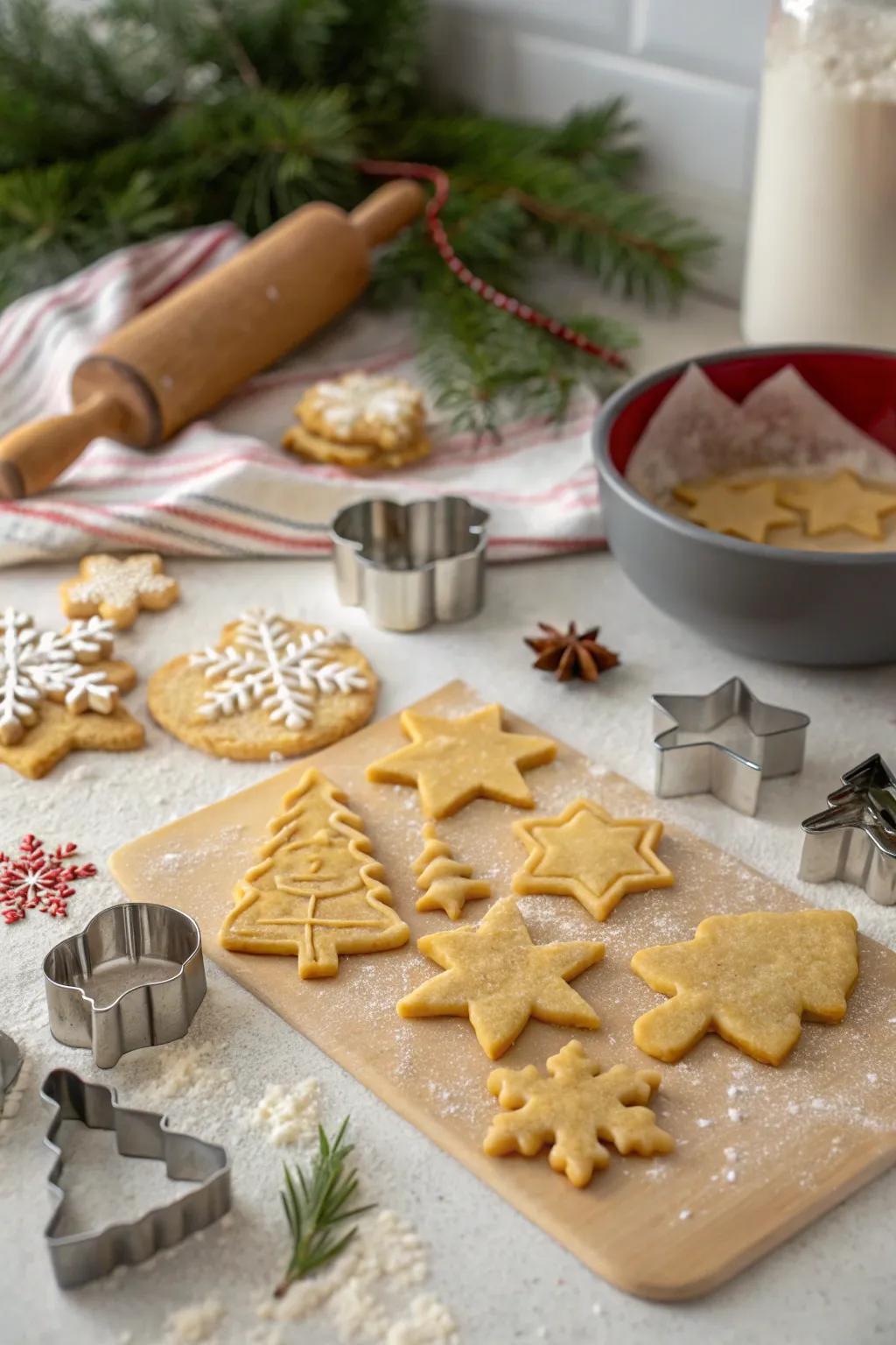 Holiday cookie cutters make baking a festive and fun activity.