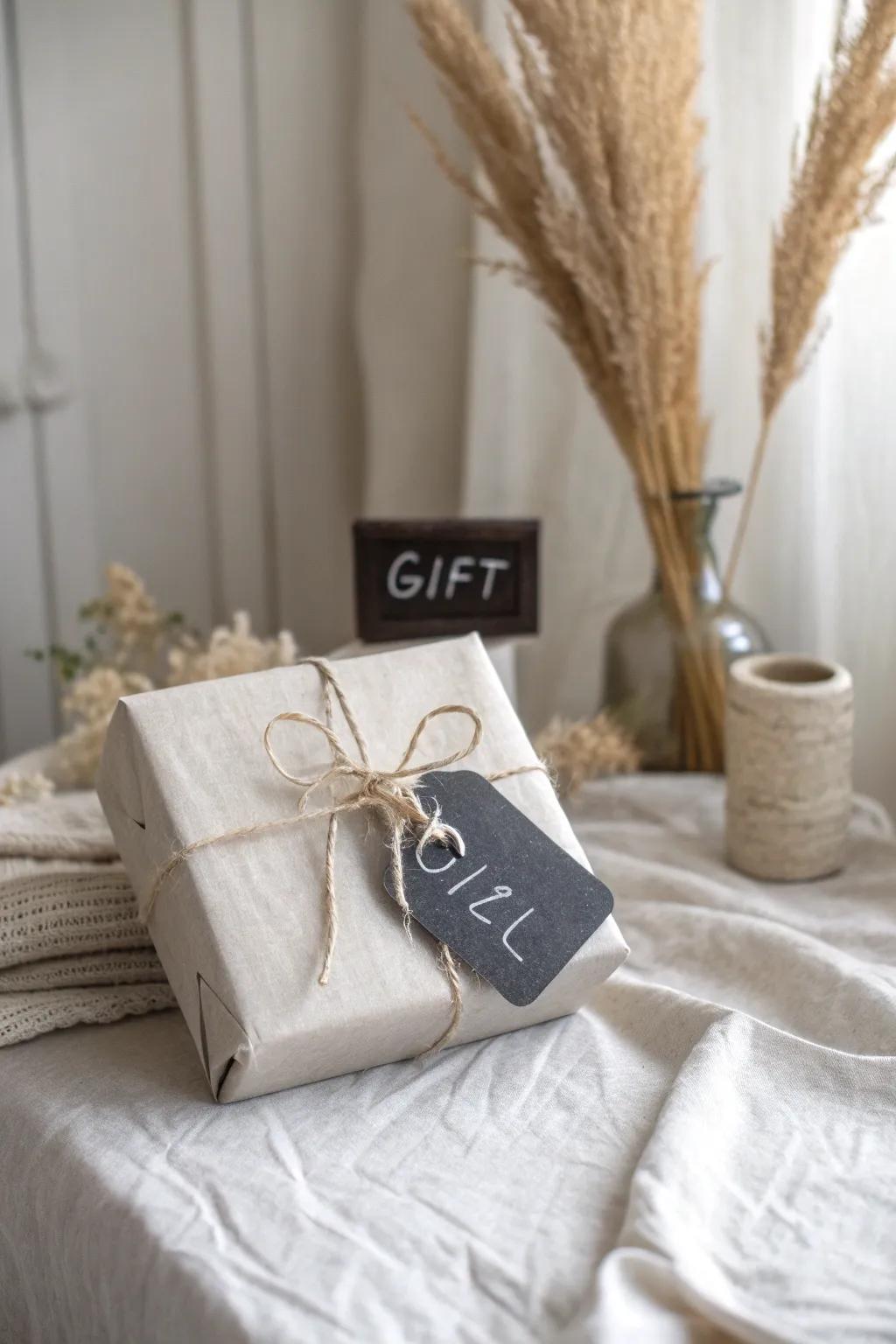 Add a personal touch to your gifts with charming chalkboard tags for a message that evolves.