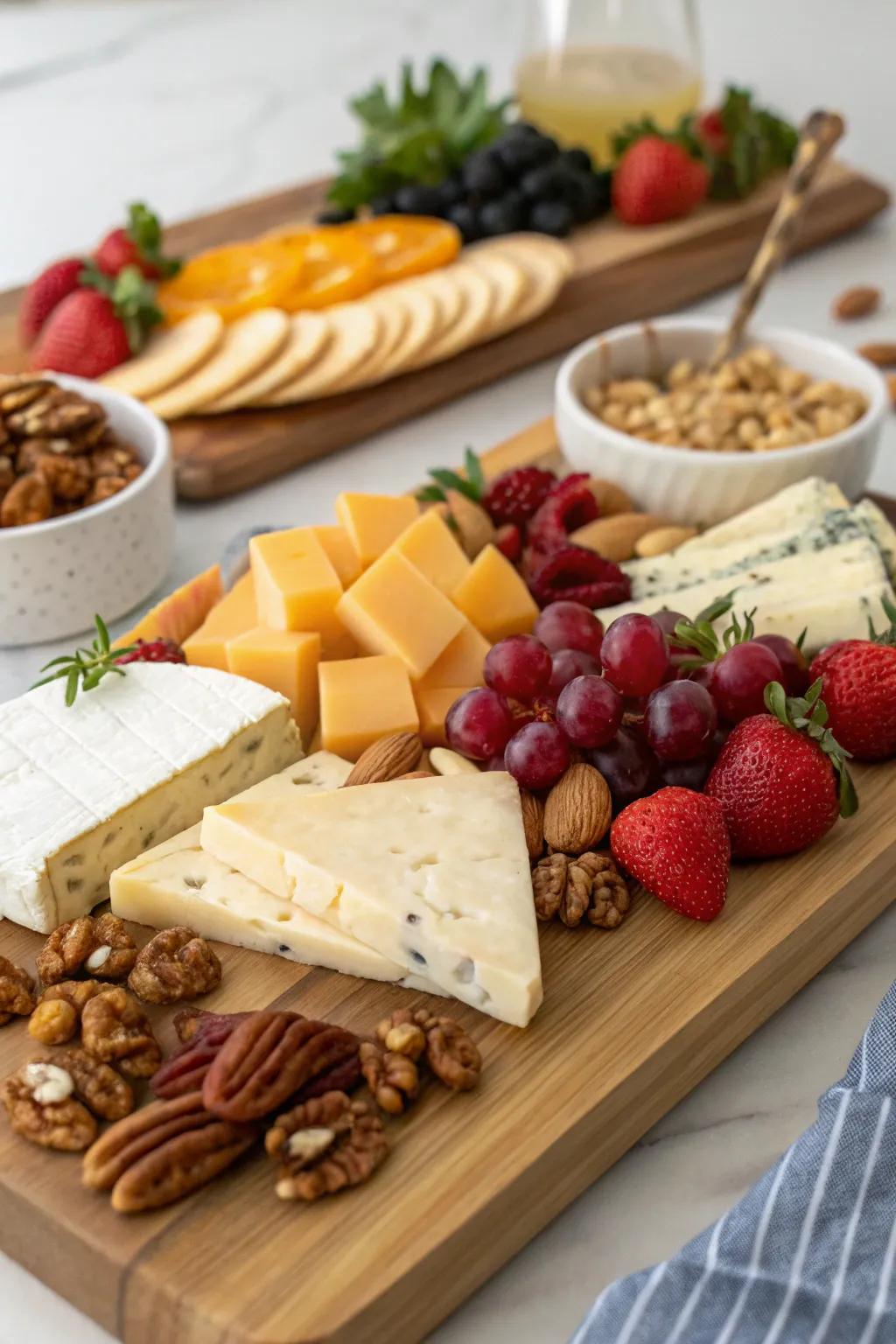 An artisanal cheese board is perfect for holiday entertaining.