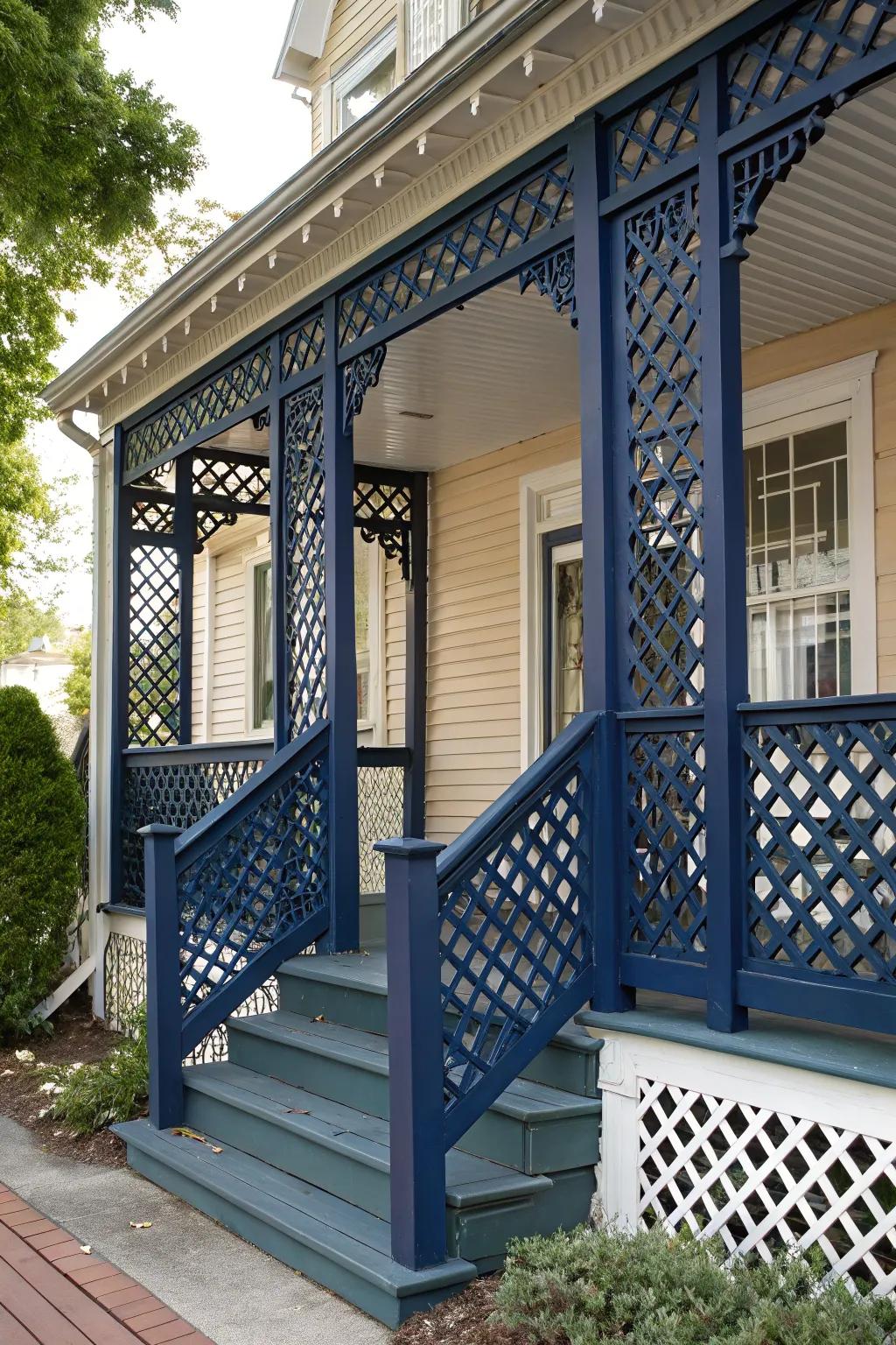 Make a statement with bold lattice colors.