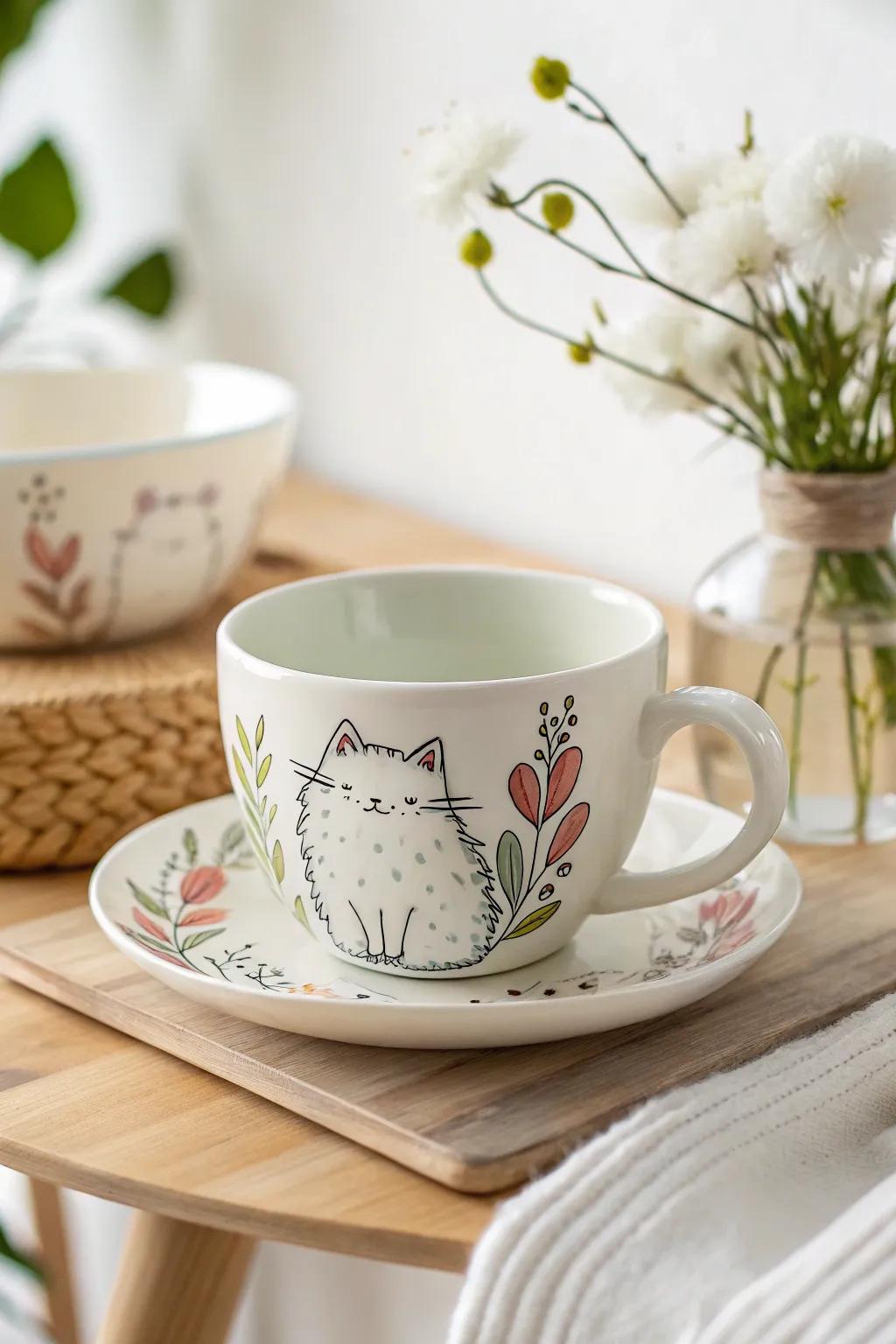 Whiskers and Tea: A charming blend of art and whimsy.
