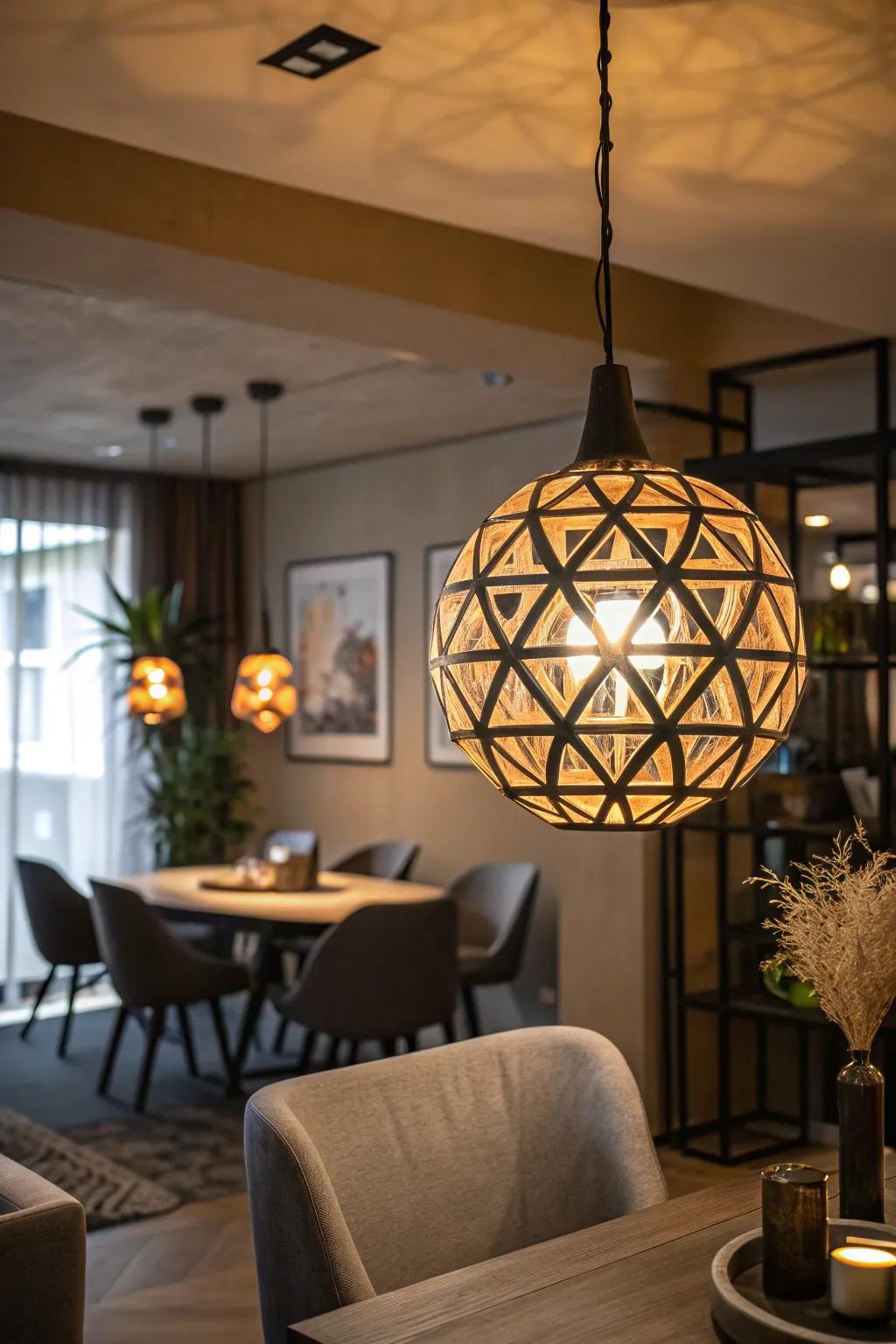 A statement light fixture that doubles as art.