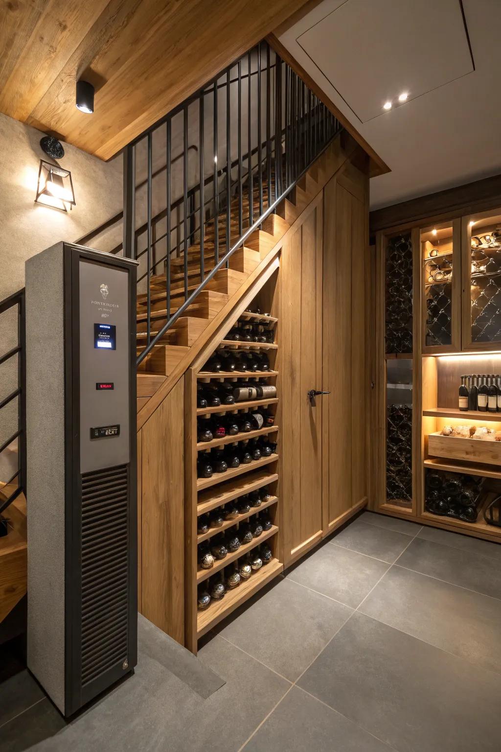 Temperature control features that maintain the integrity of your wine.