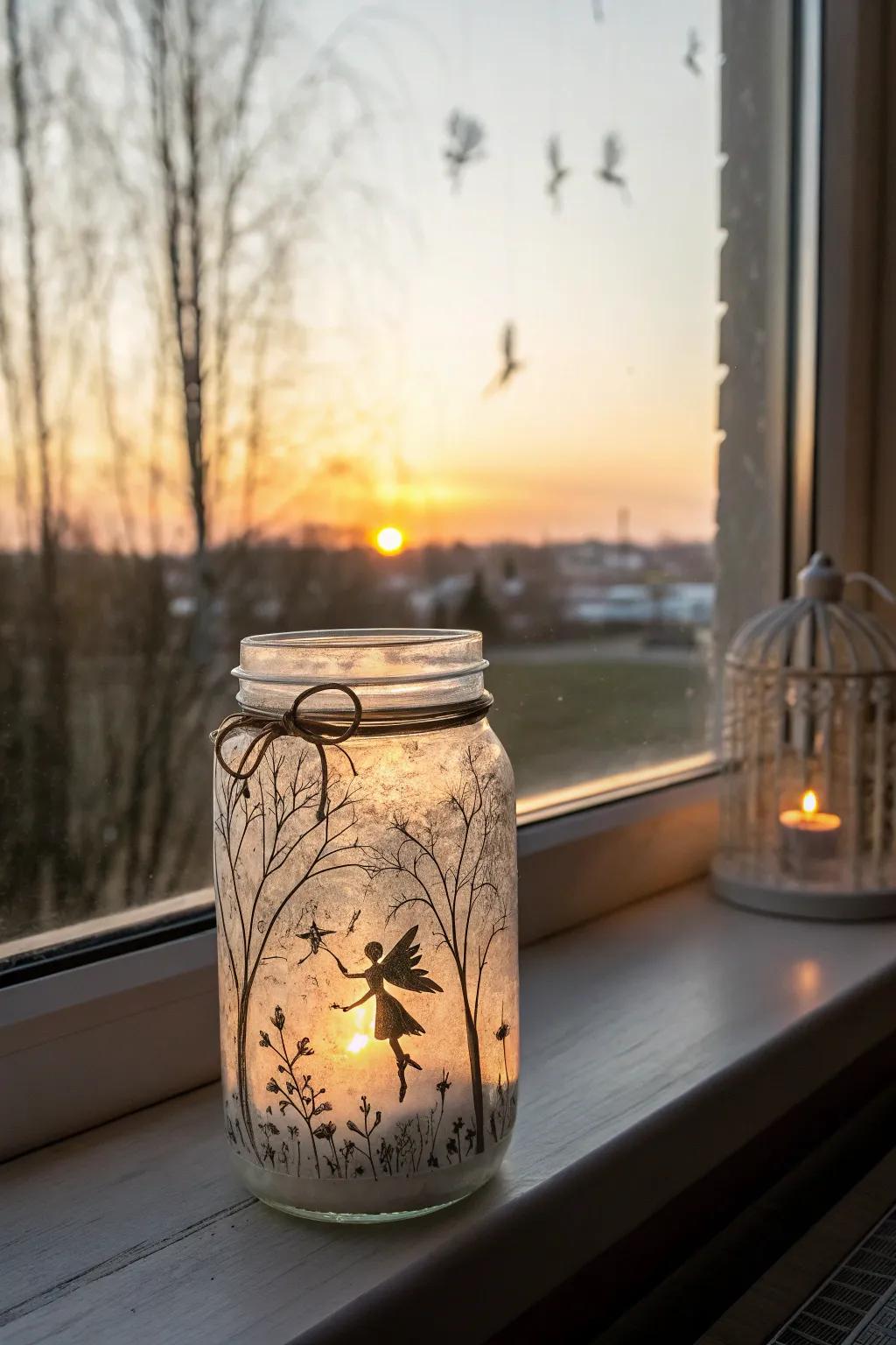 Capture the magic of dusk with a glow jar that enchants and inspires.