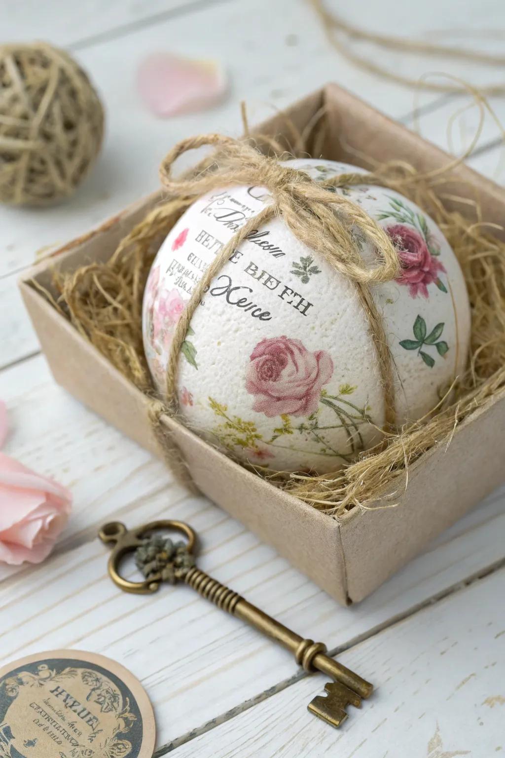 Wrap your bath bombs in nostalgia with vintage-inspired charm.