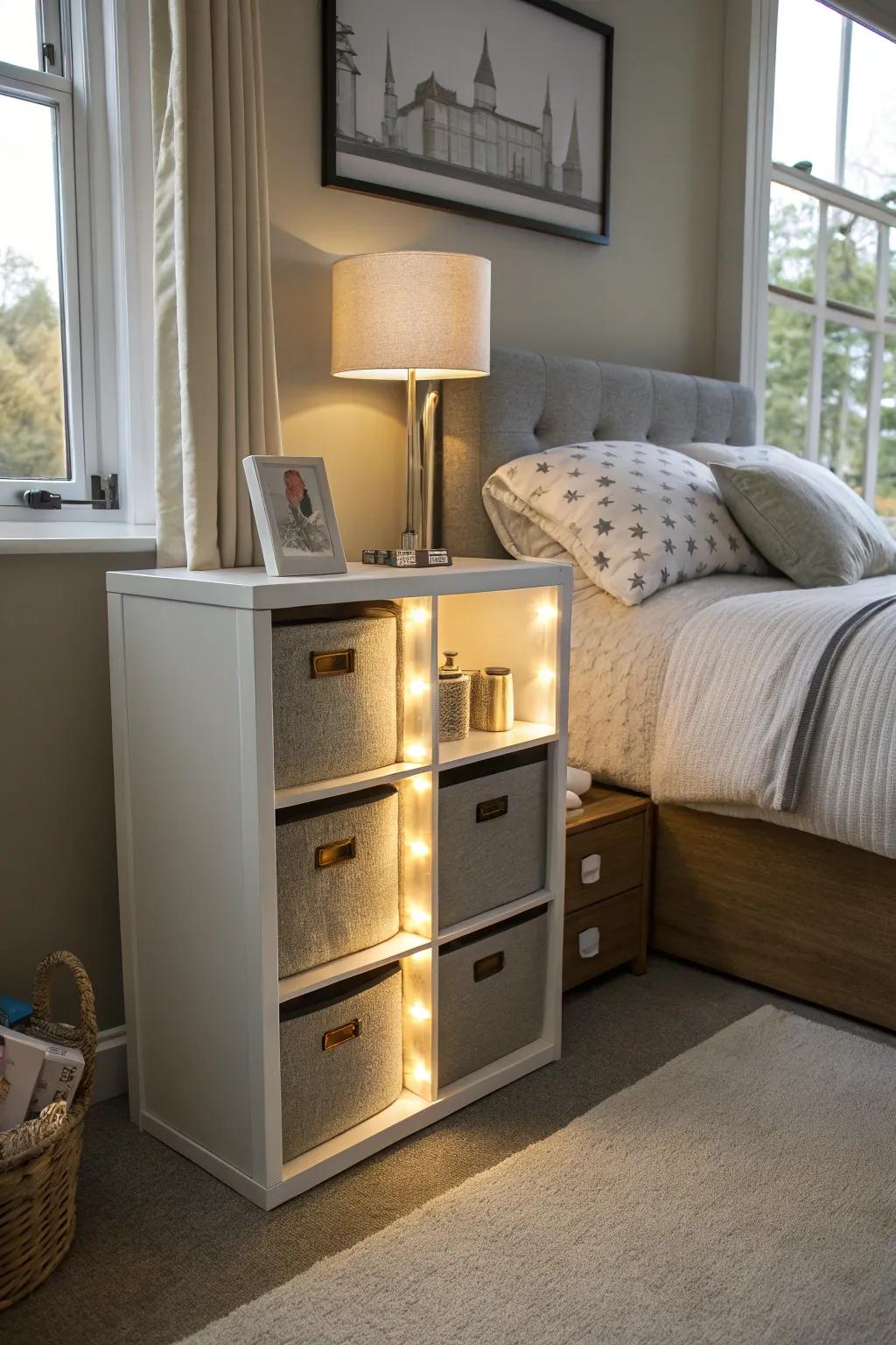 Light up your storage with integrated lighting solutions.