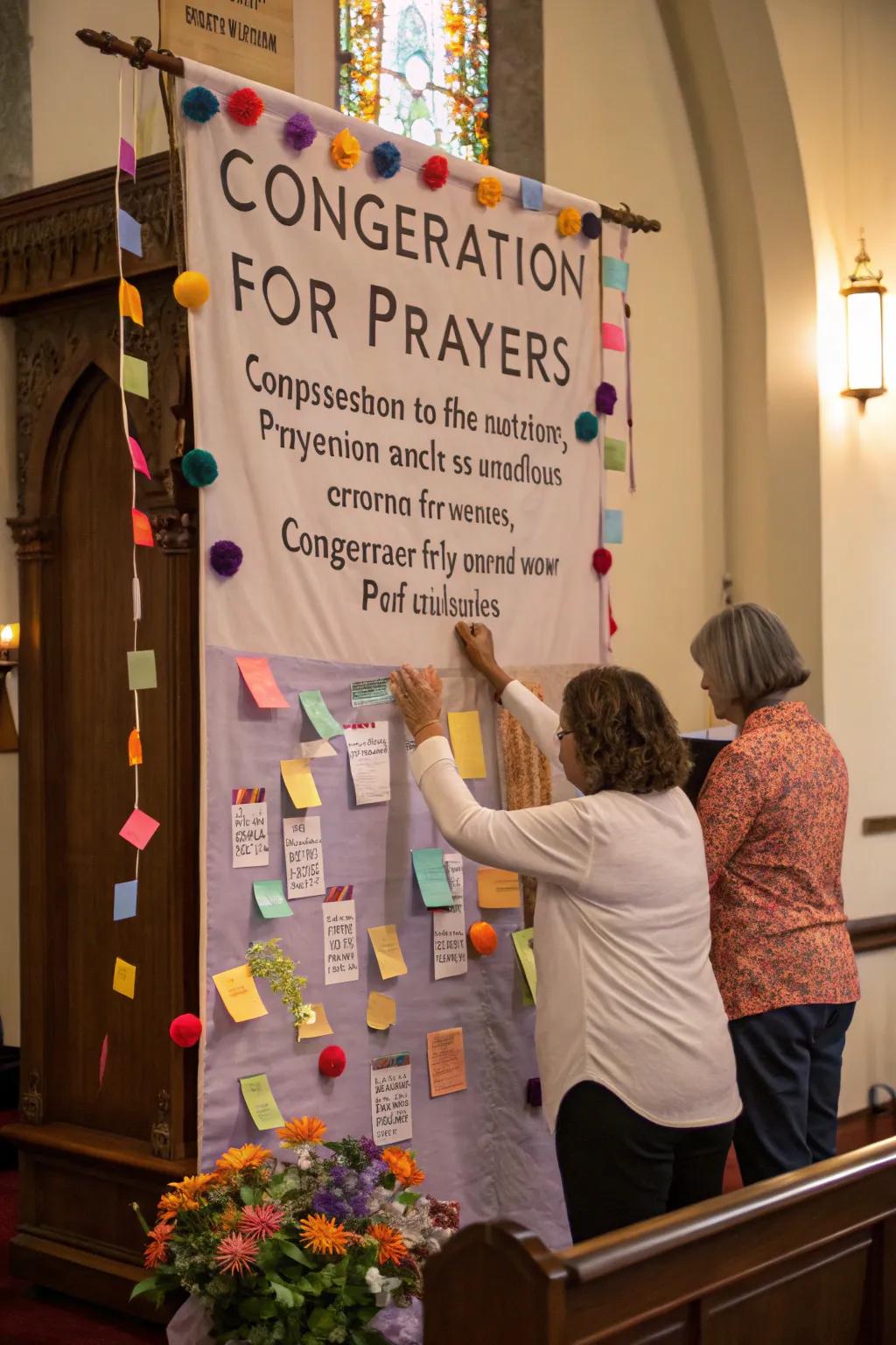 Interactive banners encourage engagement and connection.