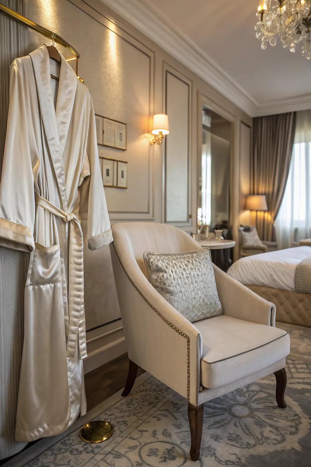 A luxurious silk robe for ultimate comfort and style.