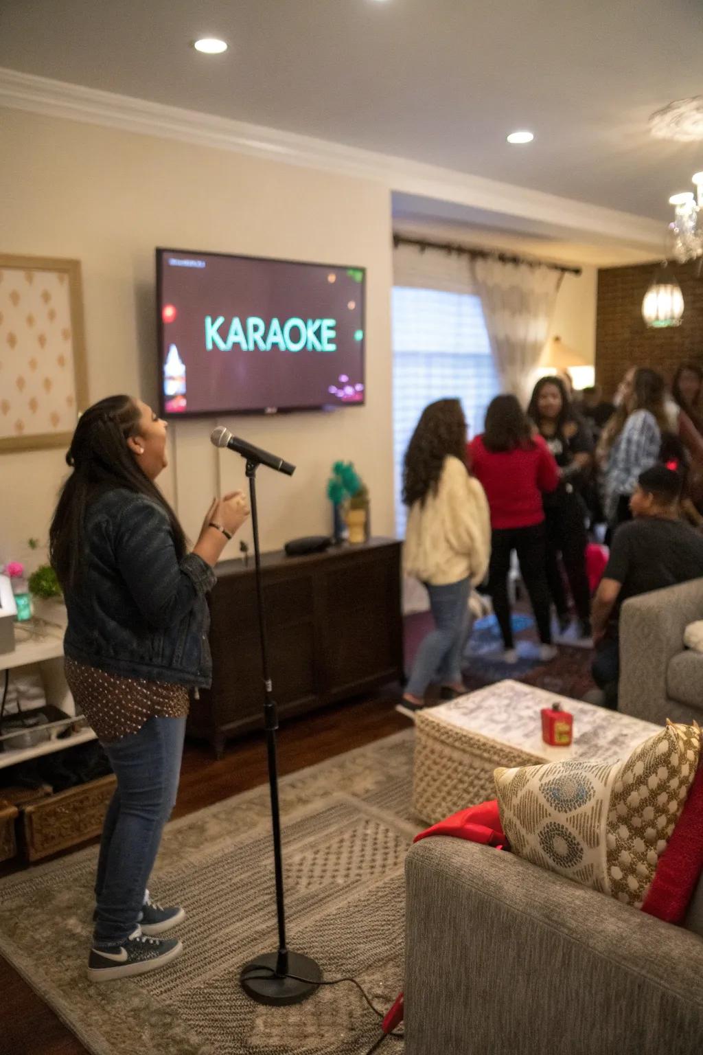Sing your heart out with a festive karaoke contest.