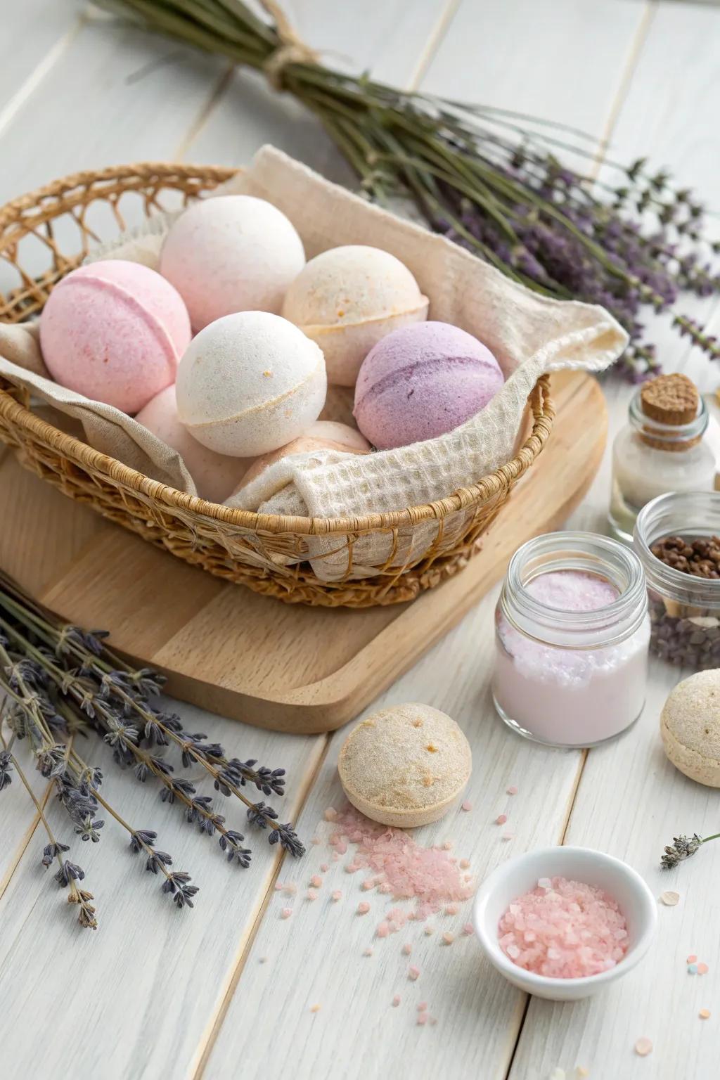 Indulge in the art of self-care with our handmade spa kit, crafted for tranquility and elegance.