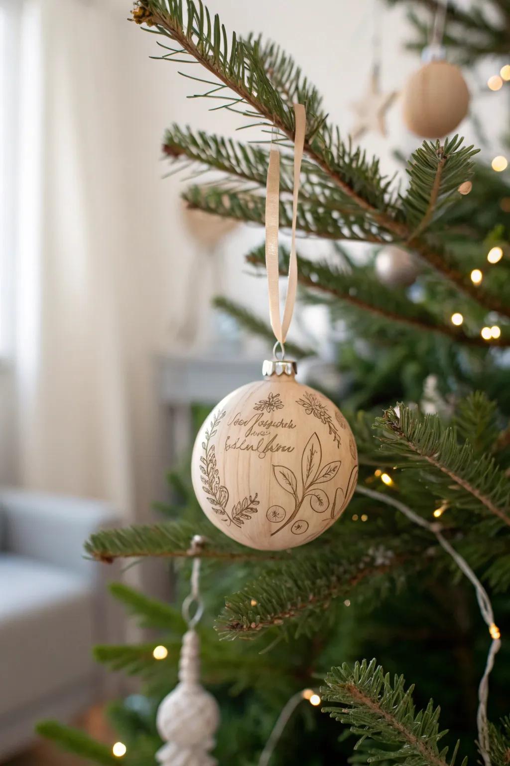 Add a personal touch to your holiday decor with a handmade ornament that tells its own story.