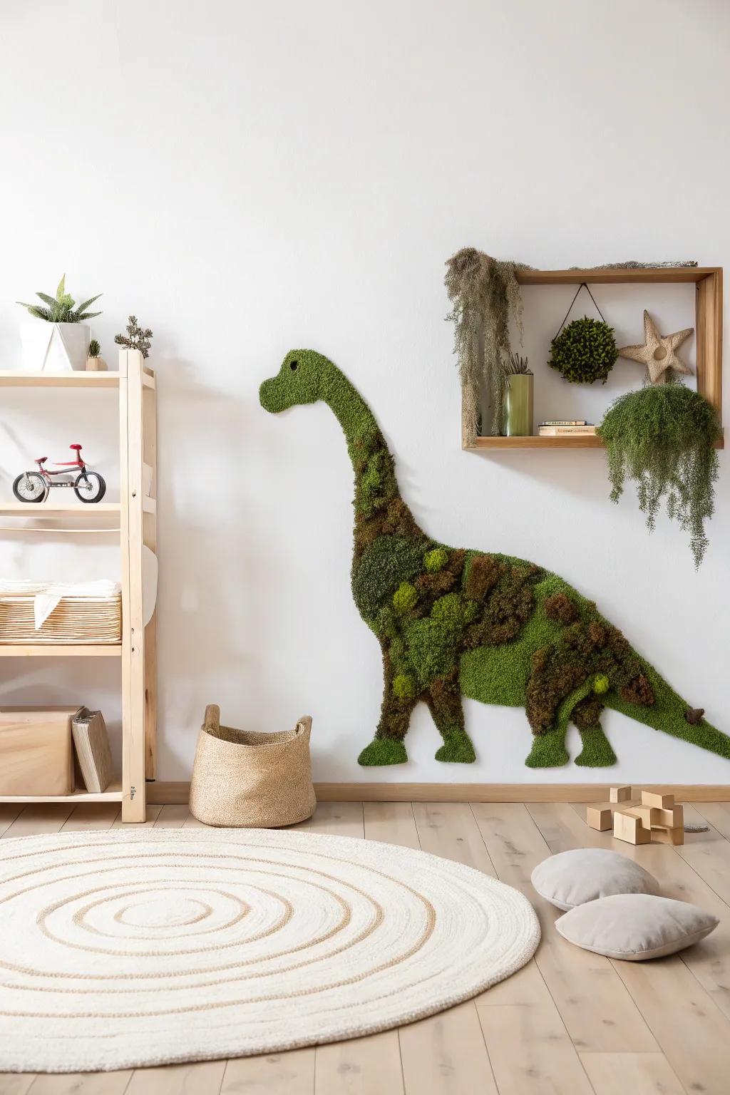 Bring the magic of nature into your child's room with whimsical moss art!