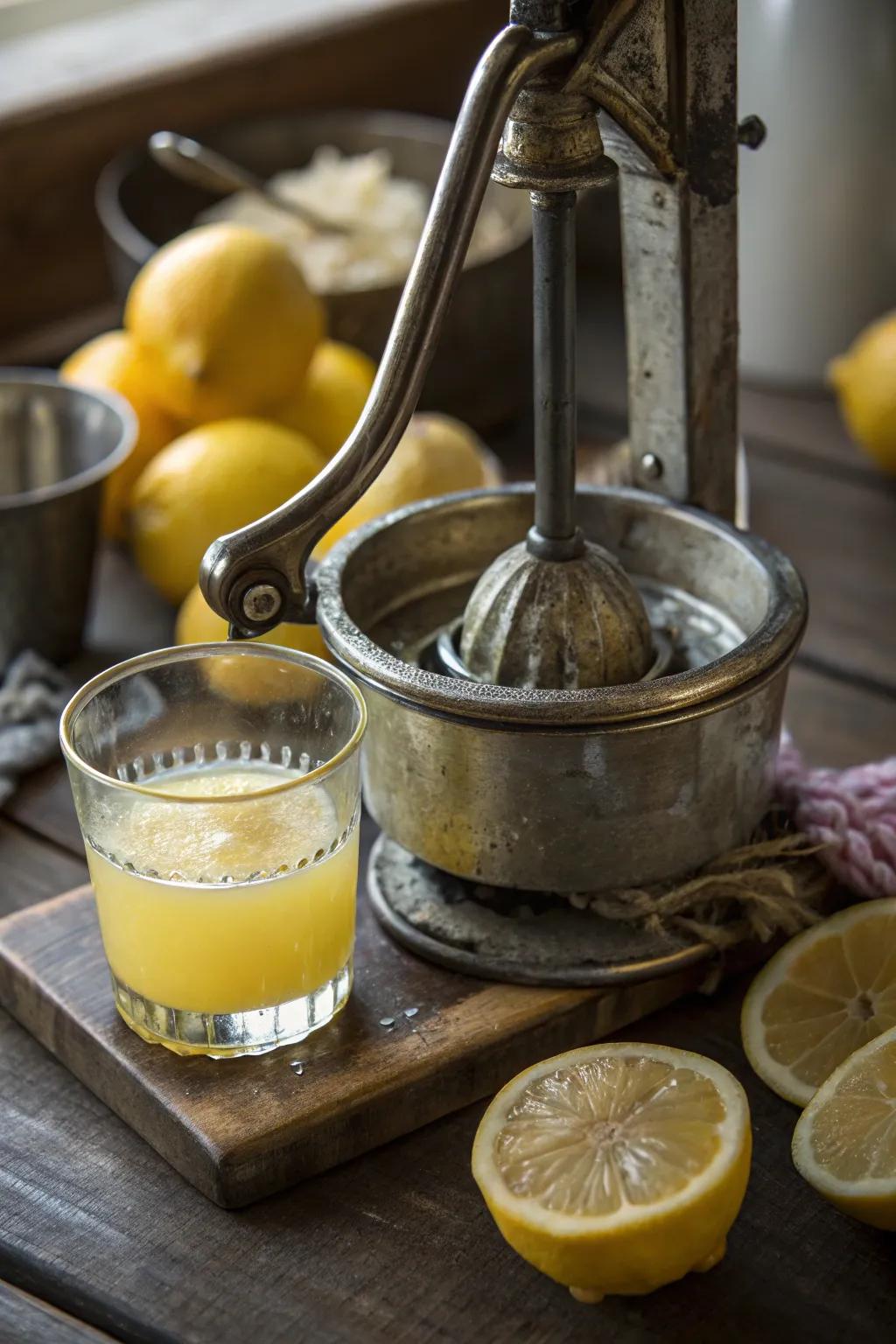 A practical lemon squeezer for effortless lemonade.