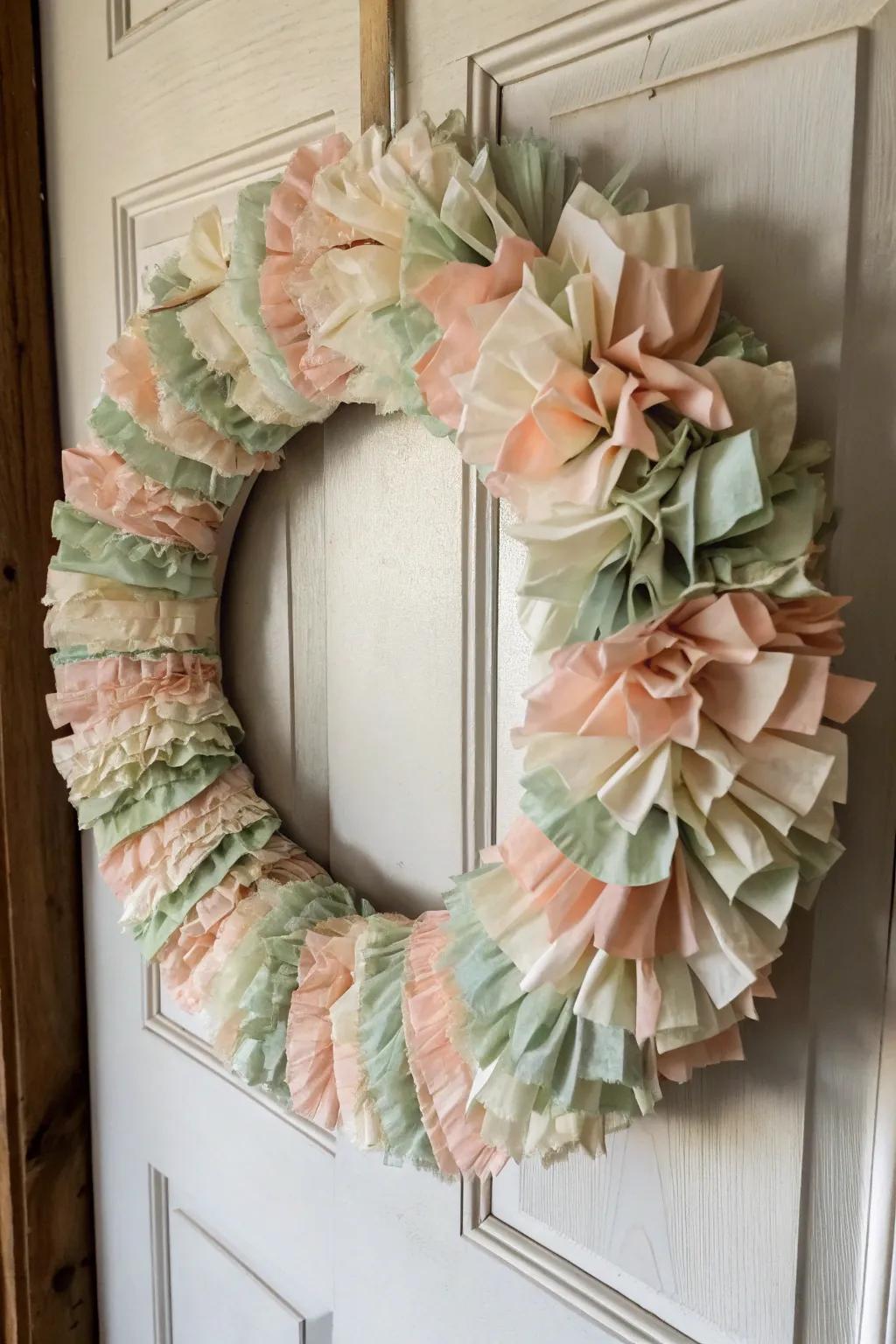 Elevate your holiday decor with a handcrafted paper wreathâwhere minimalist elegance meets creative flair.