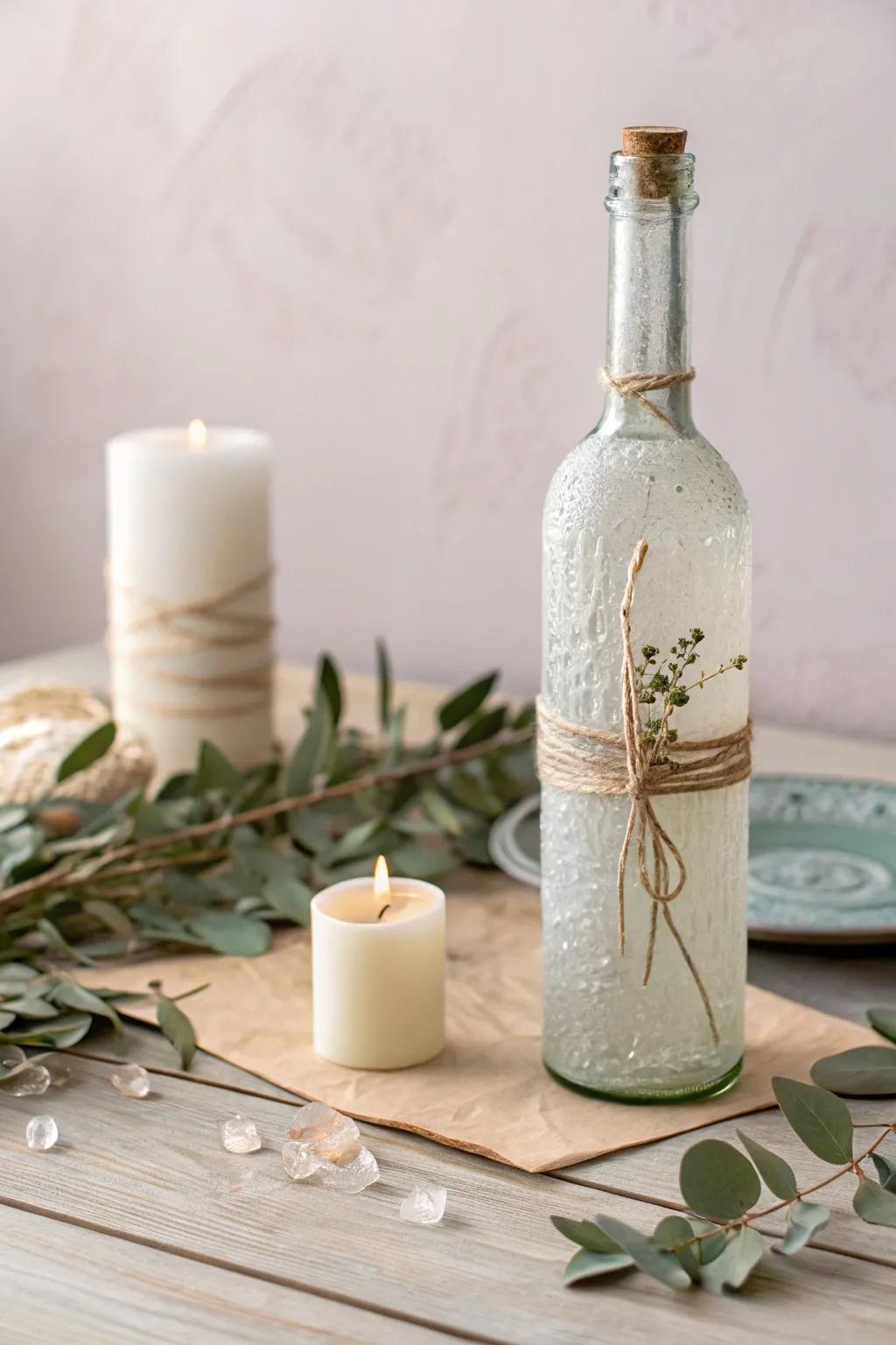 Capture timeless memories with our 'Message in a Bottle' wedding guest book idea.