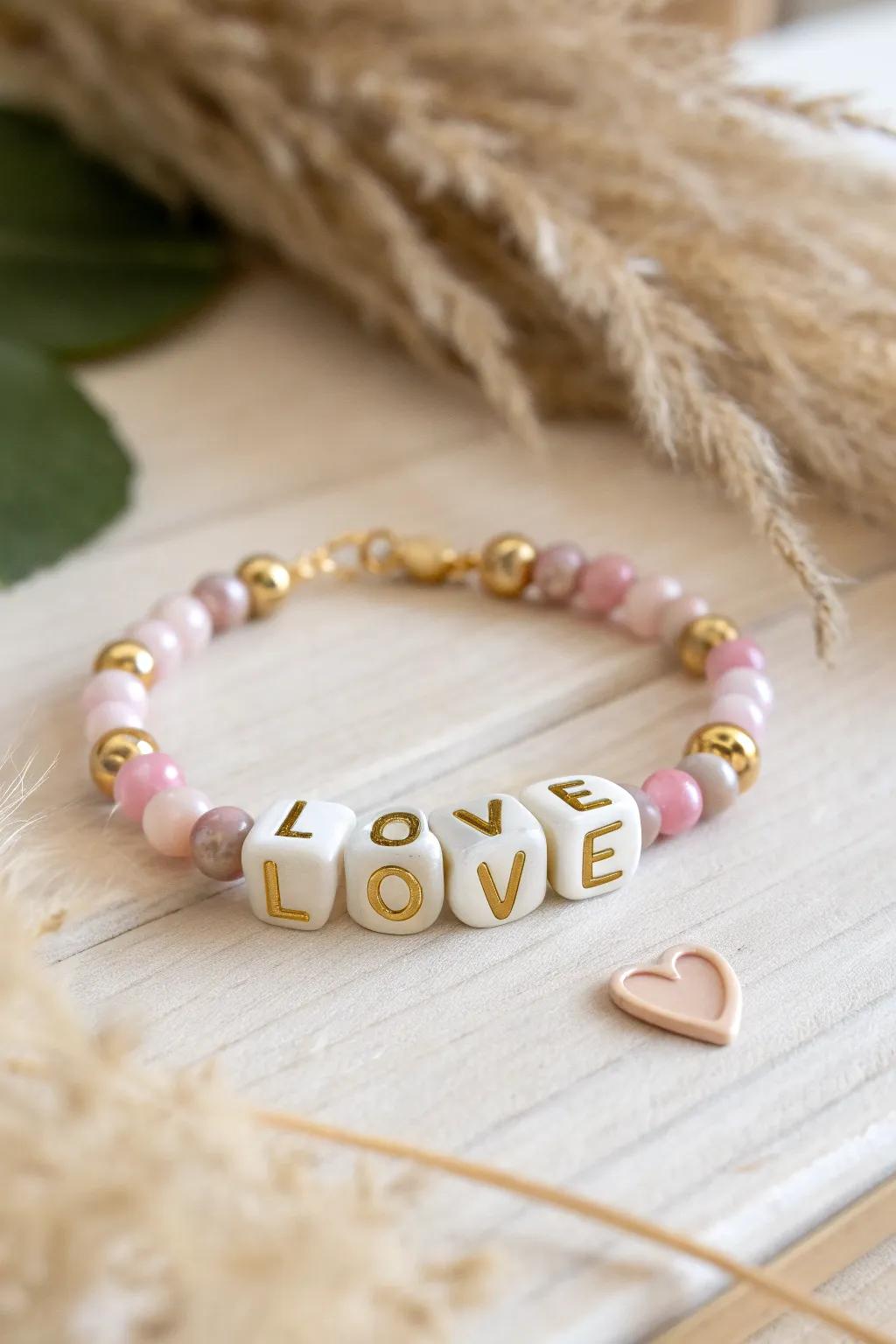 Craft your love with personalized elegance: A Valentineâs Day bracelet that's as unique as your affection.